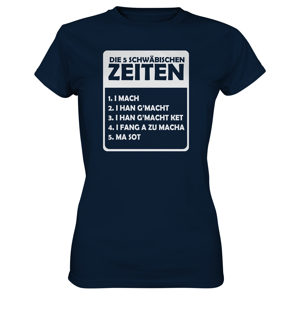 Die 5 Schwäbischen Zeiten | Damen Premium T-Shirt