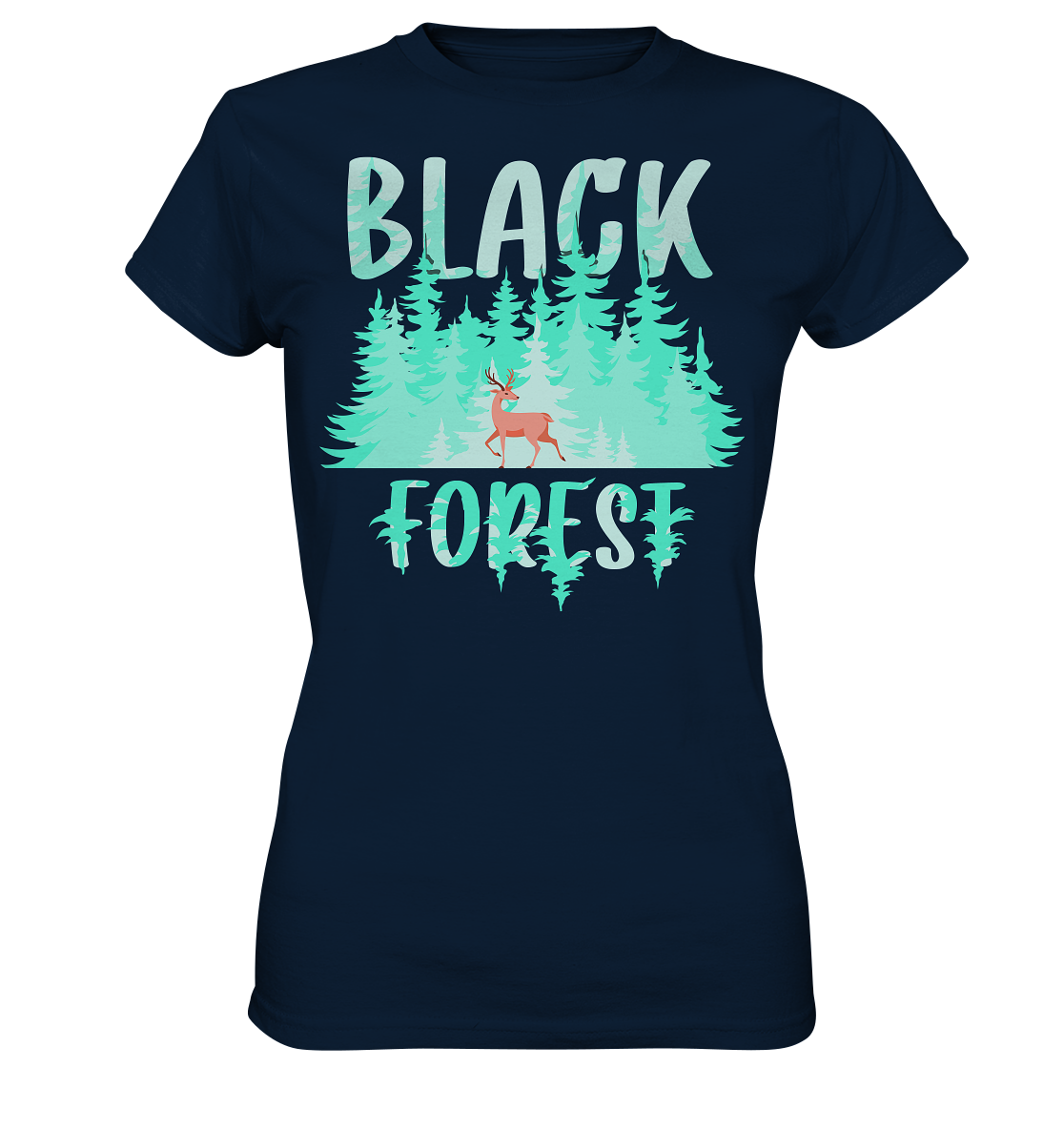 Black In The Forest | Damen Premium T-Shirt