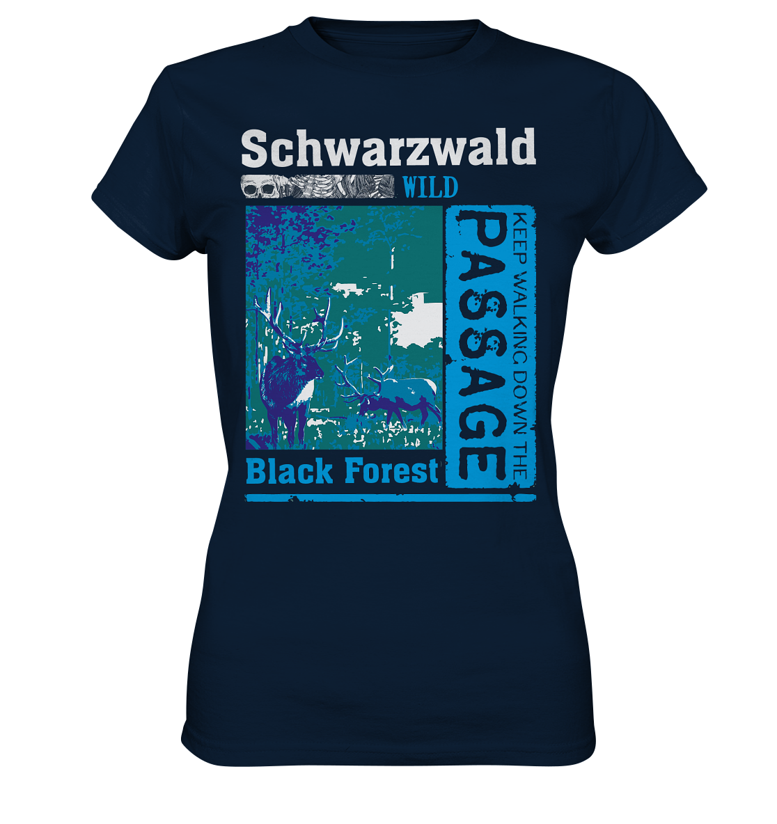 Schwarzwald Wild Passage | Damen Premium T-Shirt