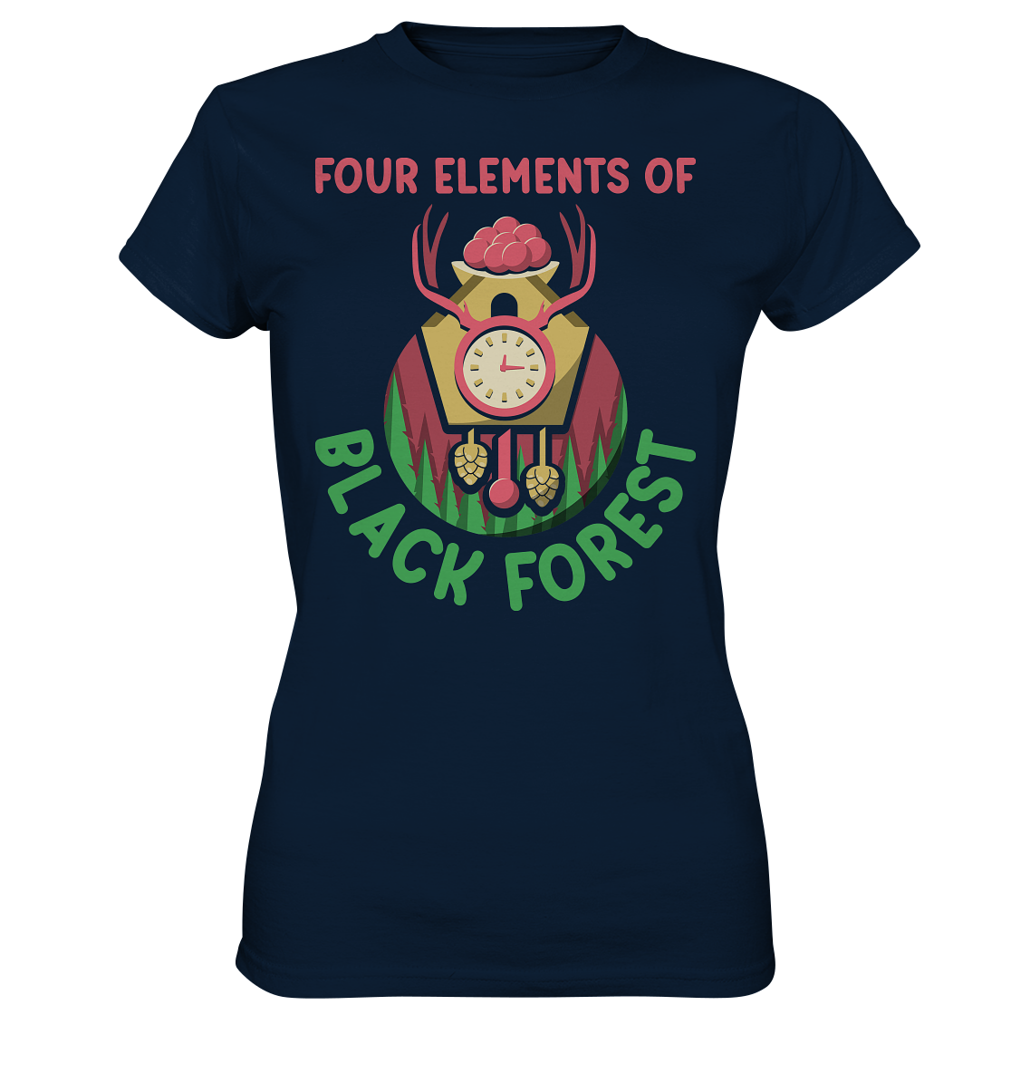 Four Elements Of Black Forest | Damen Premium T-Shirt