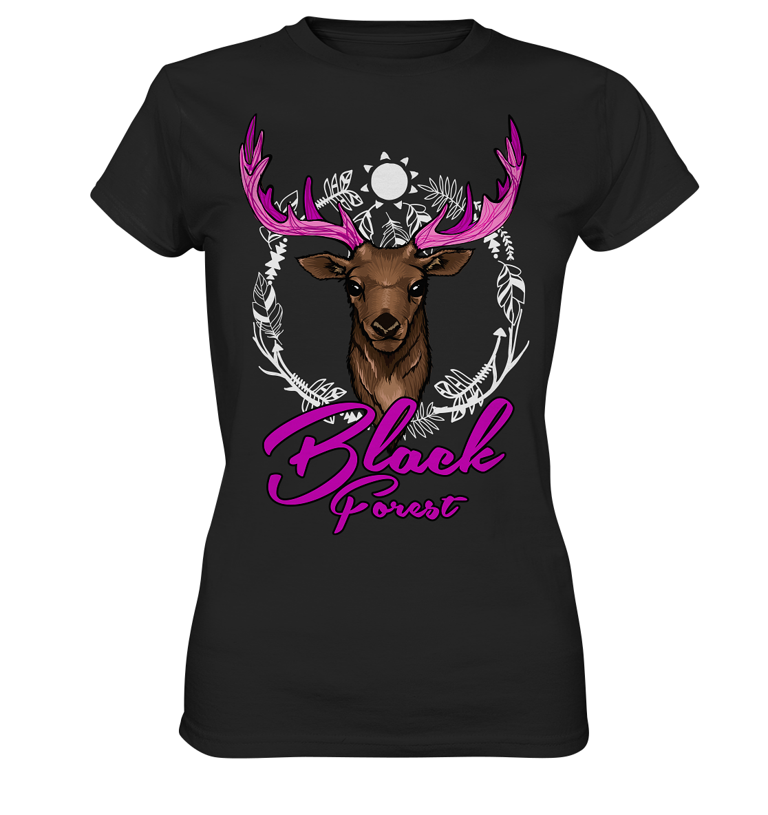 Black Forest Hirsch | Organic Damenshirt