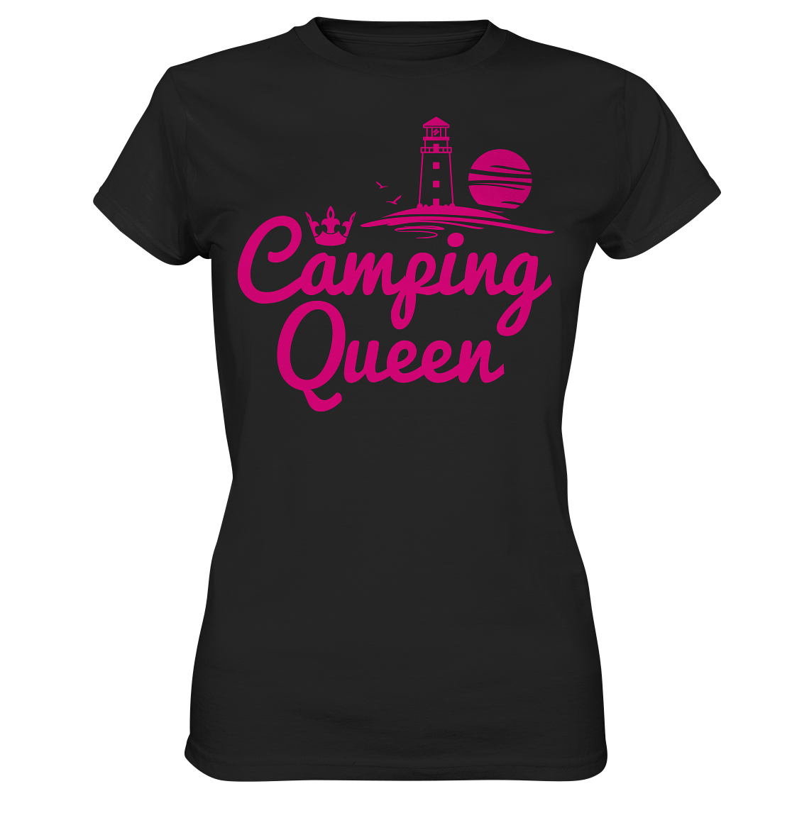 Camping Queen Leuchtturm | Organic Damen T-Shirt