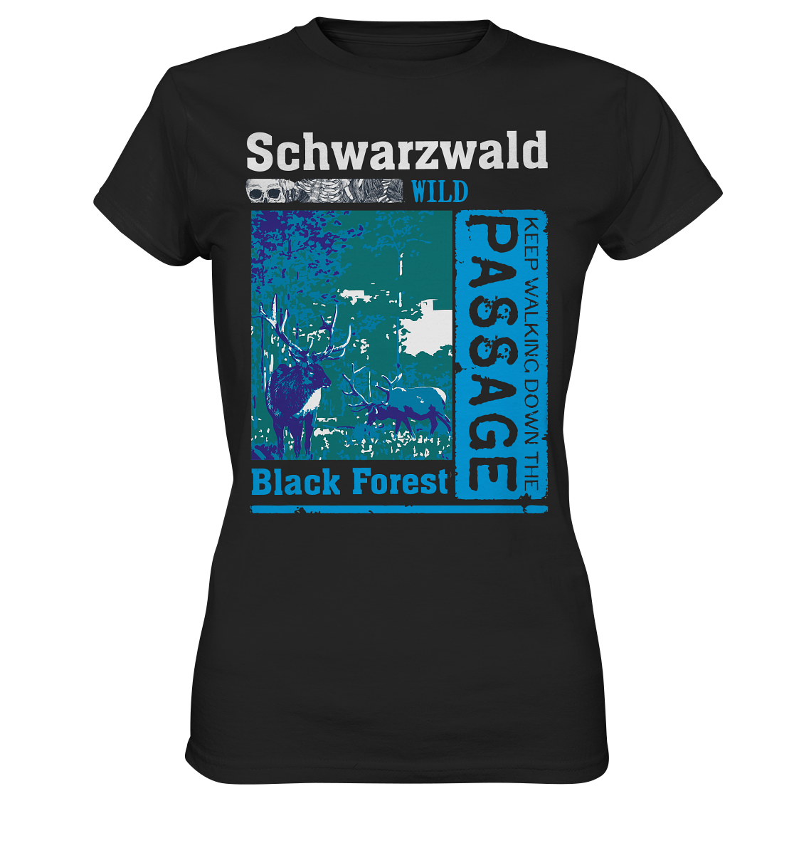 Schwarzwald Wild Passage | Damen Premium T-Shirt