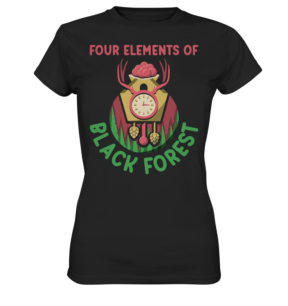 Four Elements Of Black Forest | Damen Premium T-Shirt