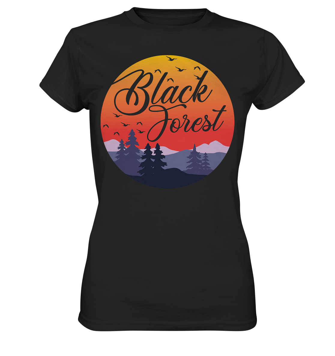 Black Forest Sunset | Damen Premium T-Shirt