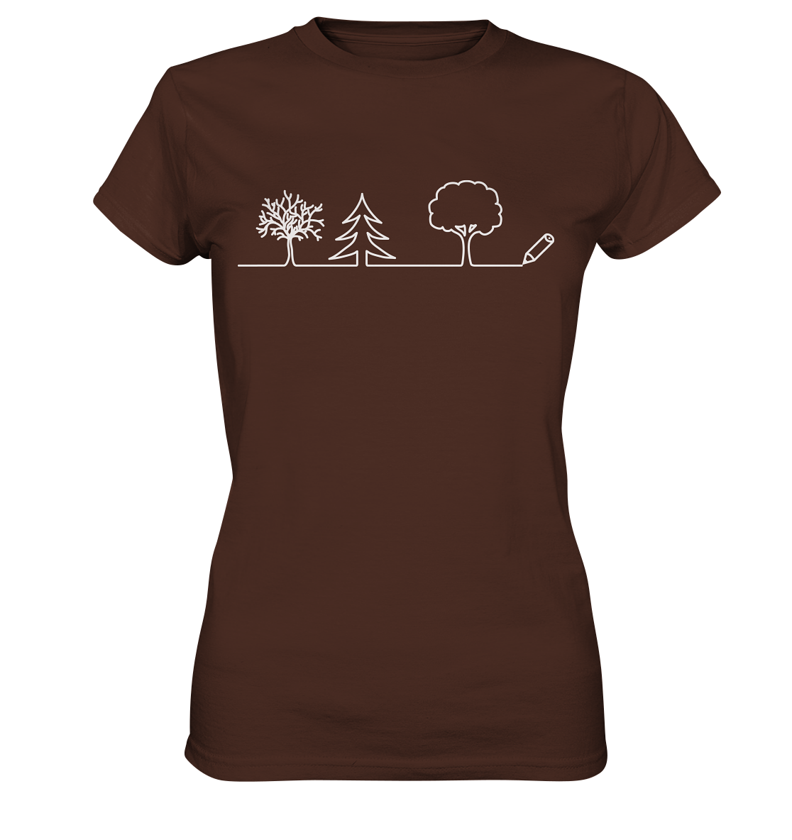 Bäume zeichnen | Damen Premium T-Shirt