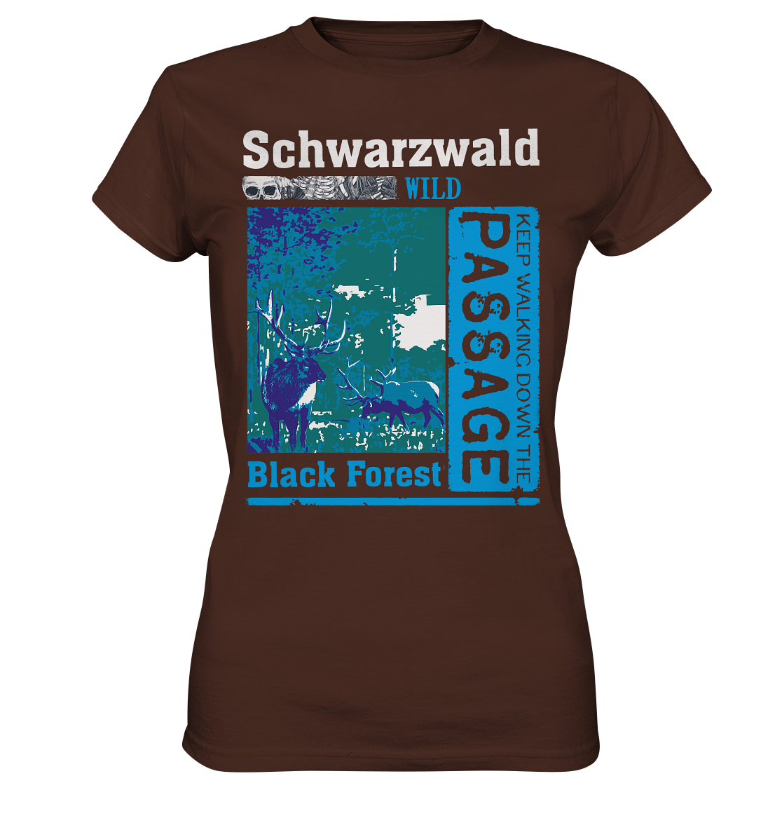 Schwarzwald Wild Passage | Damen Premium T-Shirt
