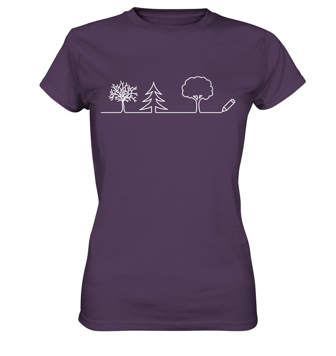 Bäume zeichnen | Damen Premium T-Shirt