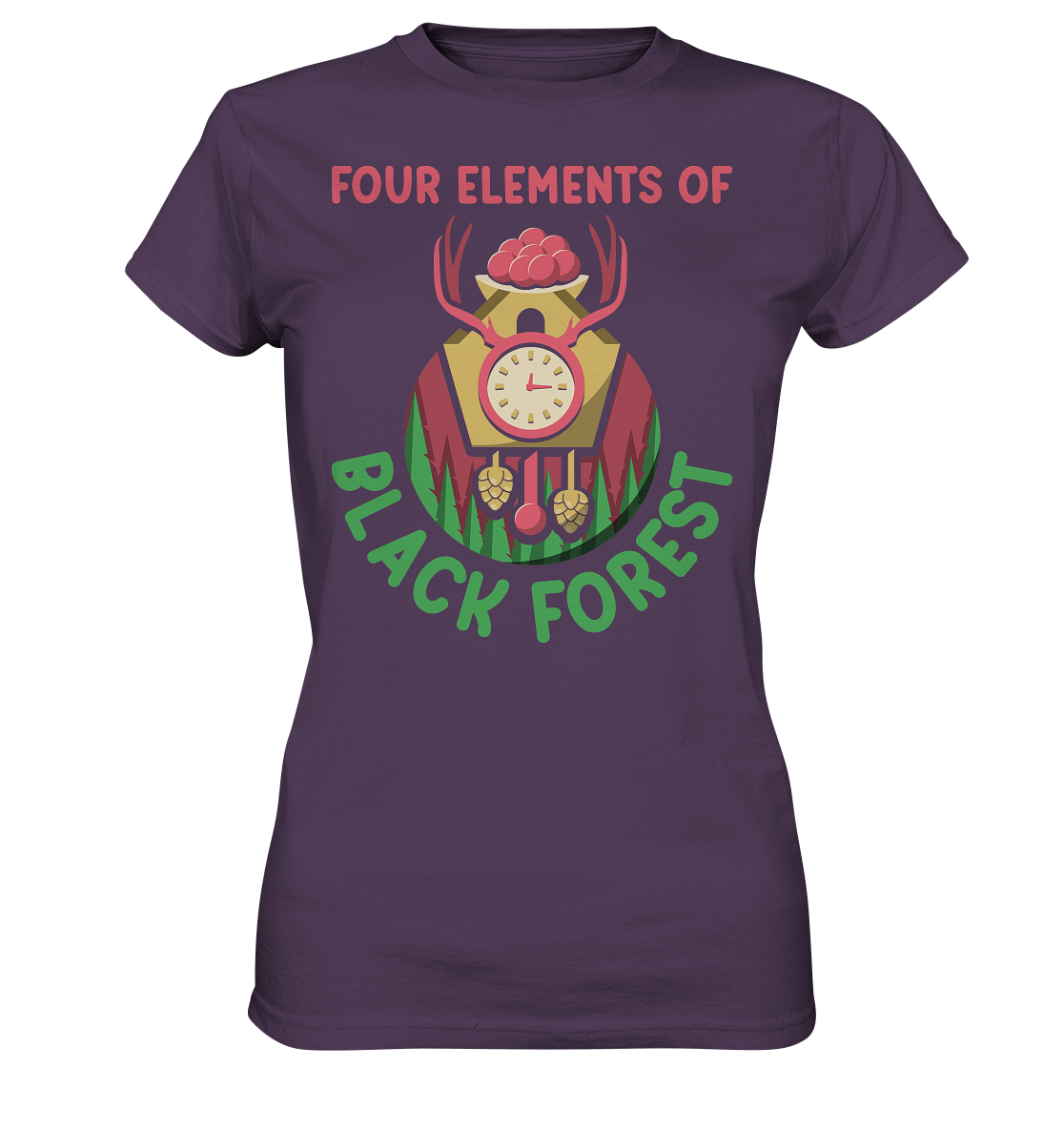 Four Elements Of Black Forest | Damen Premium T-Shirt