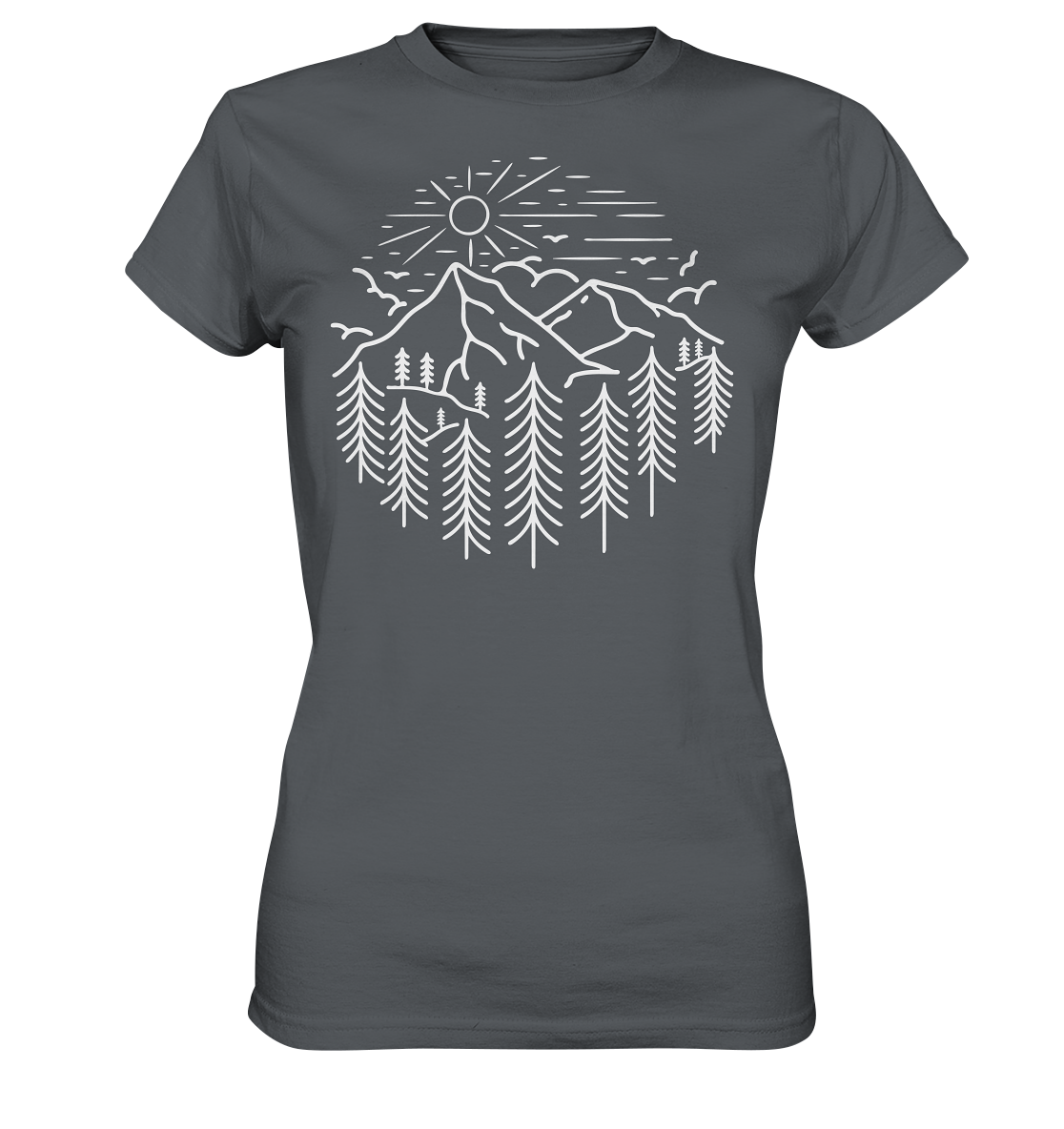 Berg Wald Sonne | Organic Damenshirt