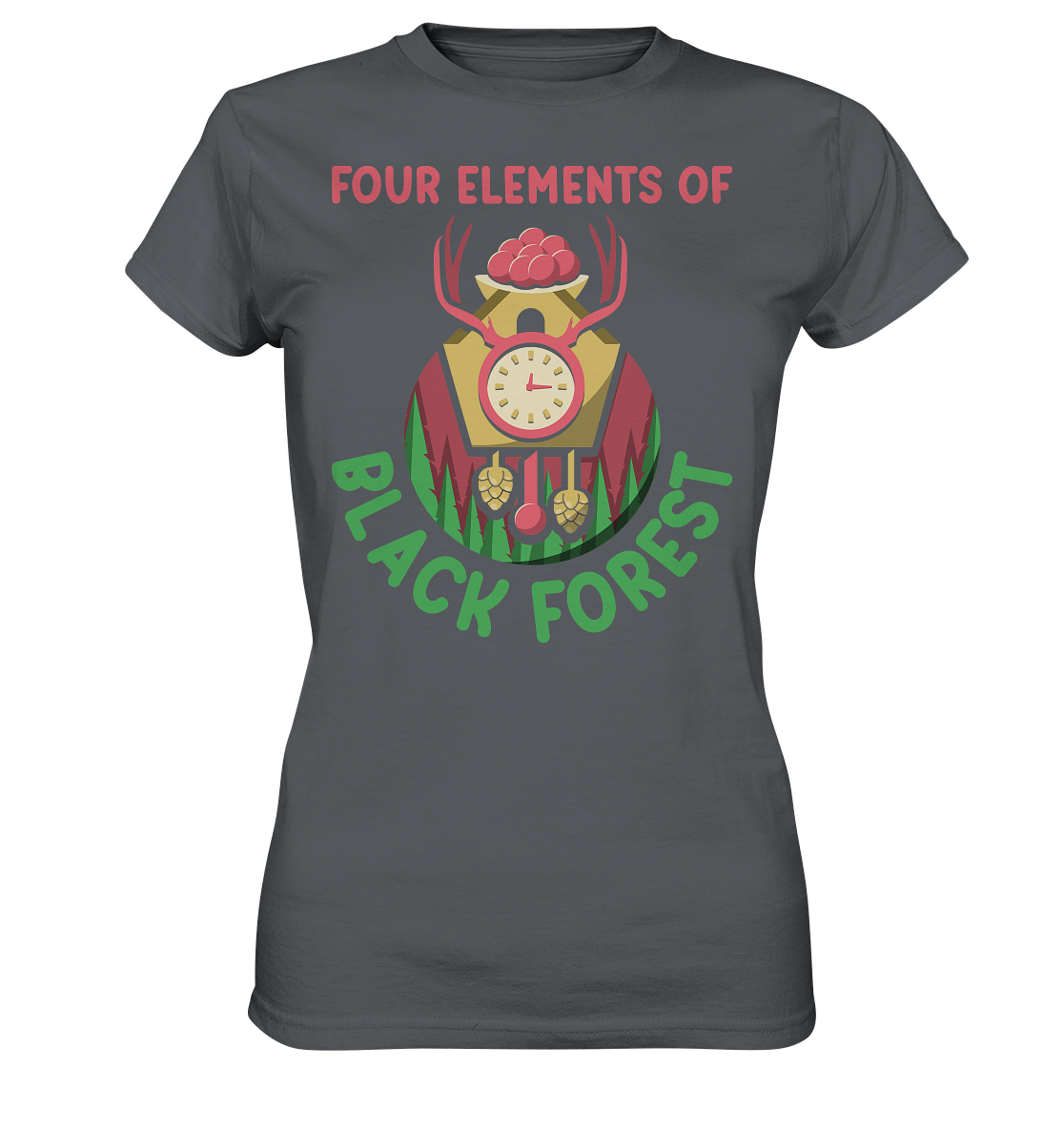 Four Elements Of Black Forest | Damen Premium T-Shirt