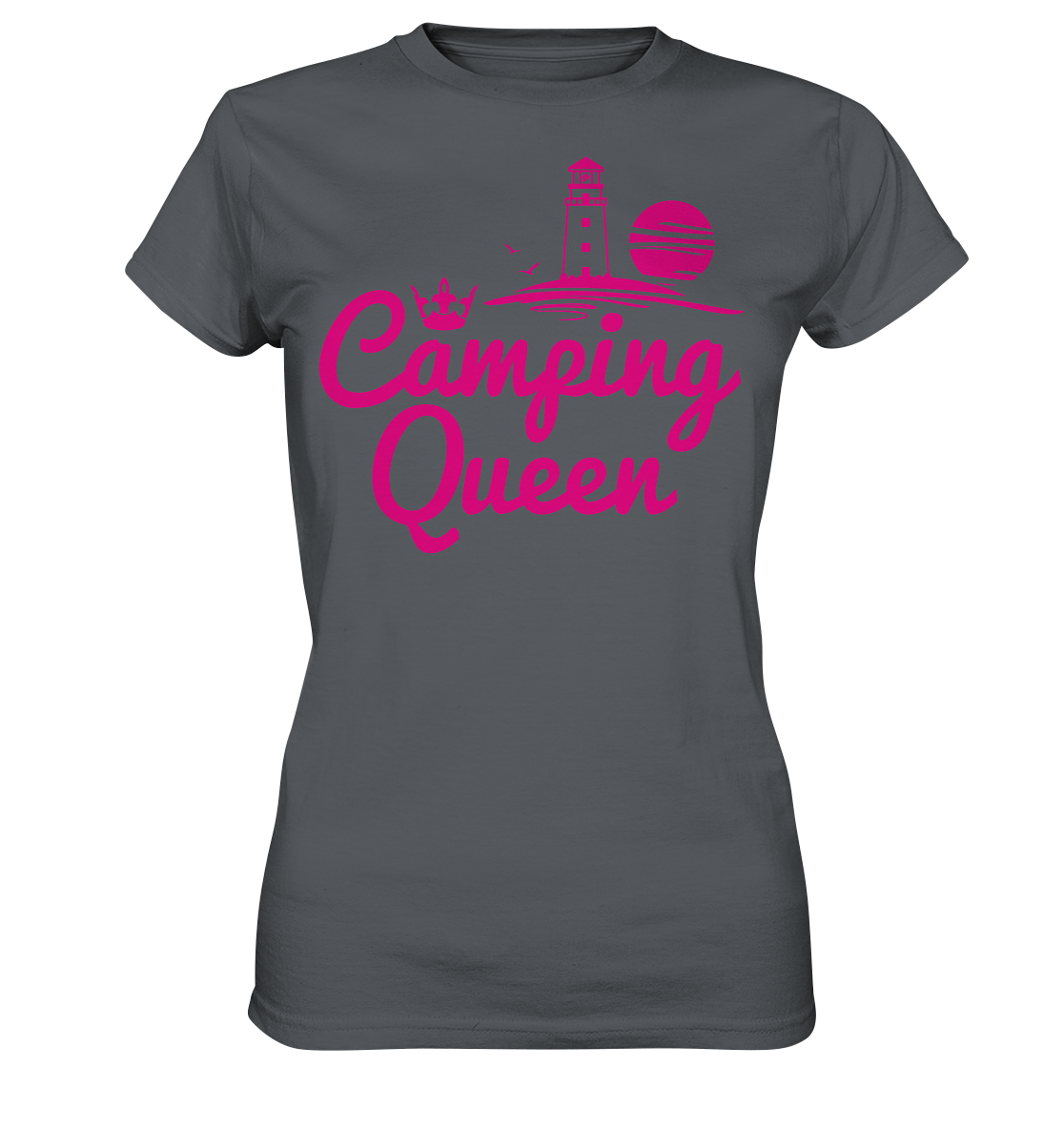 Camping Queen Leuchtturm | Organic Damen T-Shirt