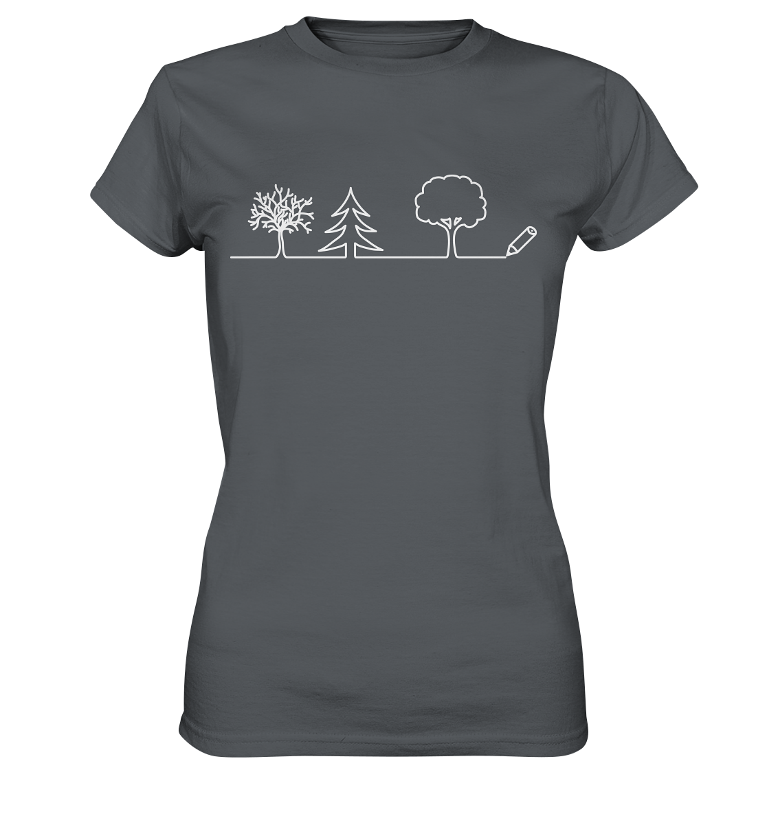 Bäume zeichnen | Damen Premium T-Shirt
