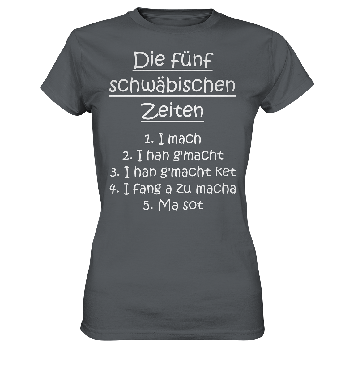 Die 5 schwäbischen Zeiten | Damen Premium T-Shirt