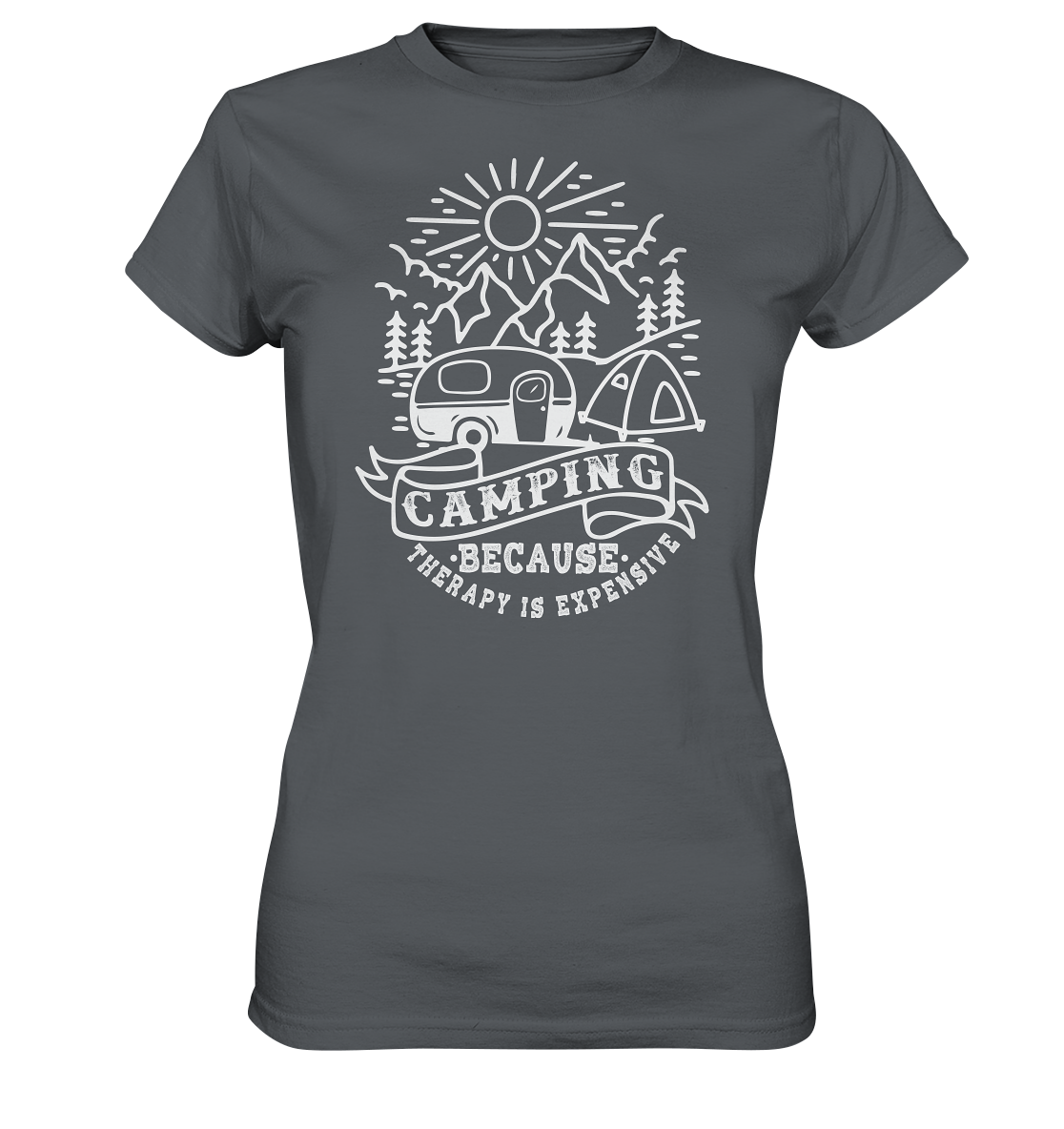 Camping Therapy | Organic Damen T-Shirt