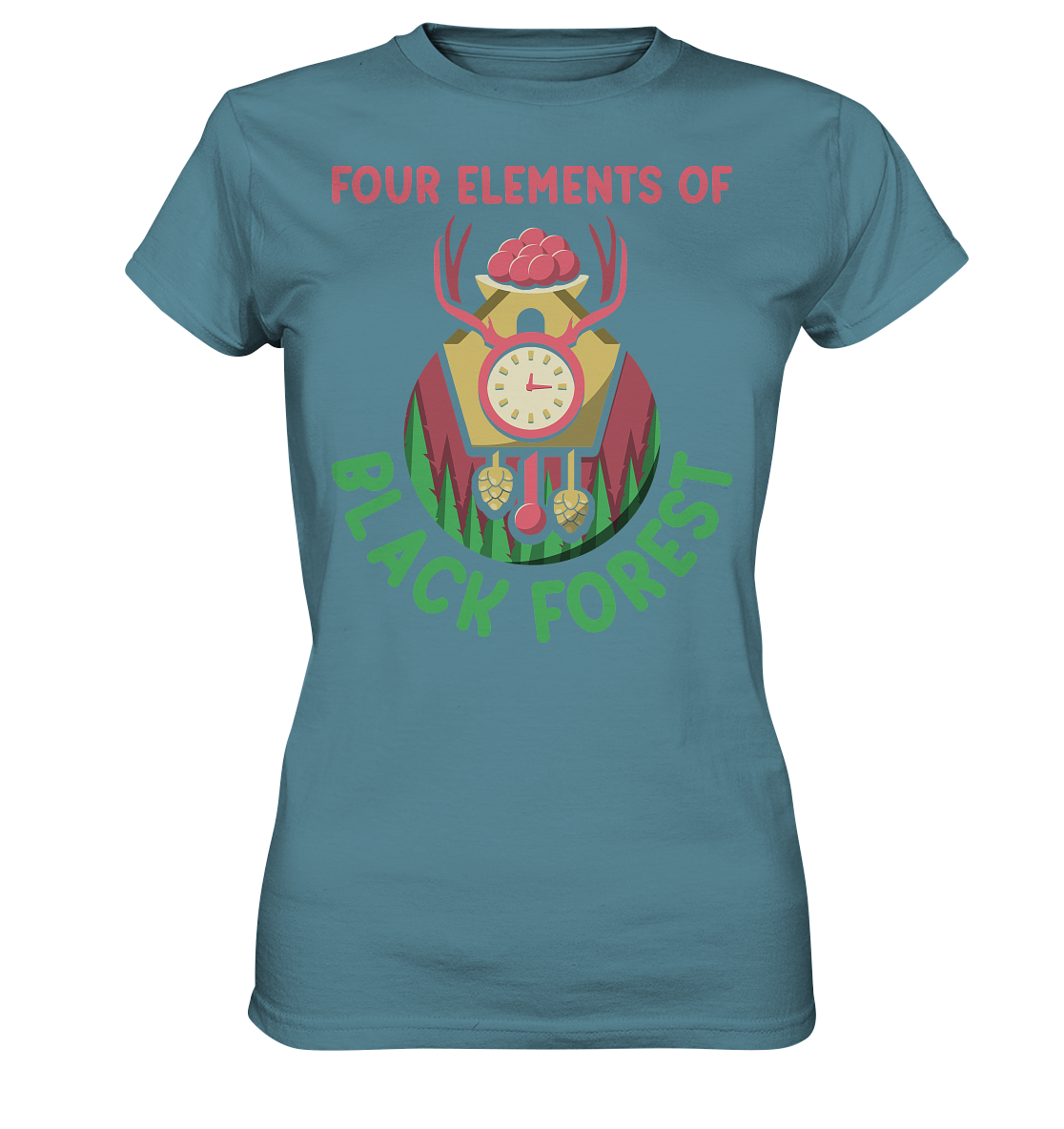 Four Elements Of Black Forest | Damen Premium T-Shirt