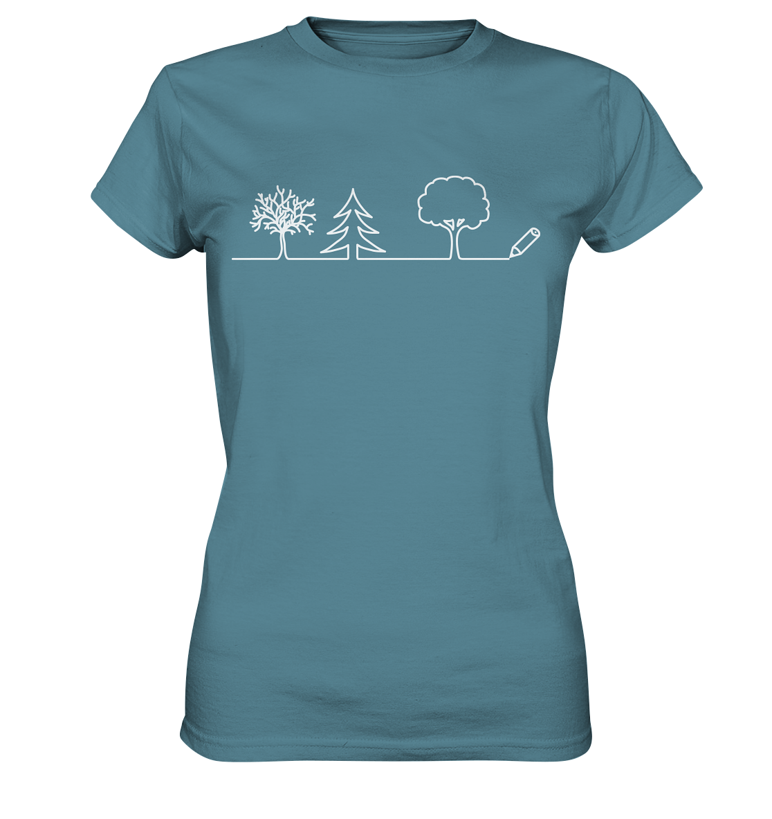 Bäume zeichnen | Damen Premium T-Shirt