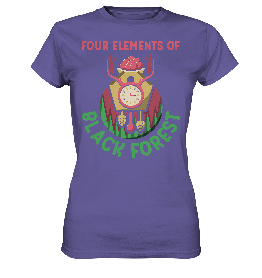 Four Elements Of Black Forest | Damen Premium T-Shirt