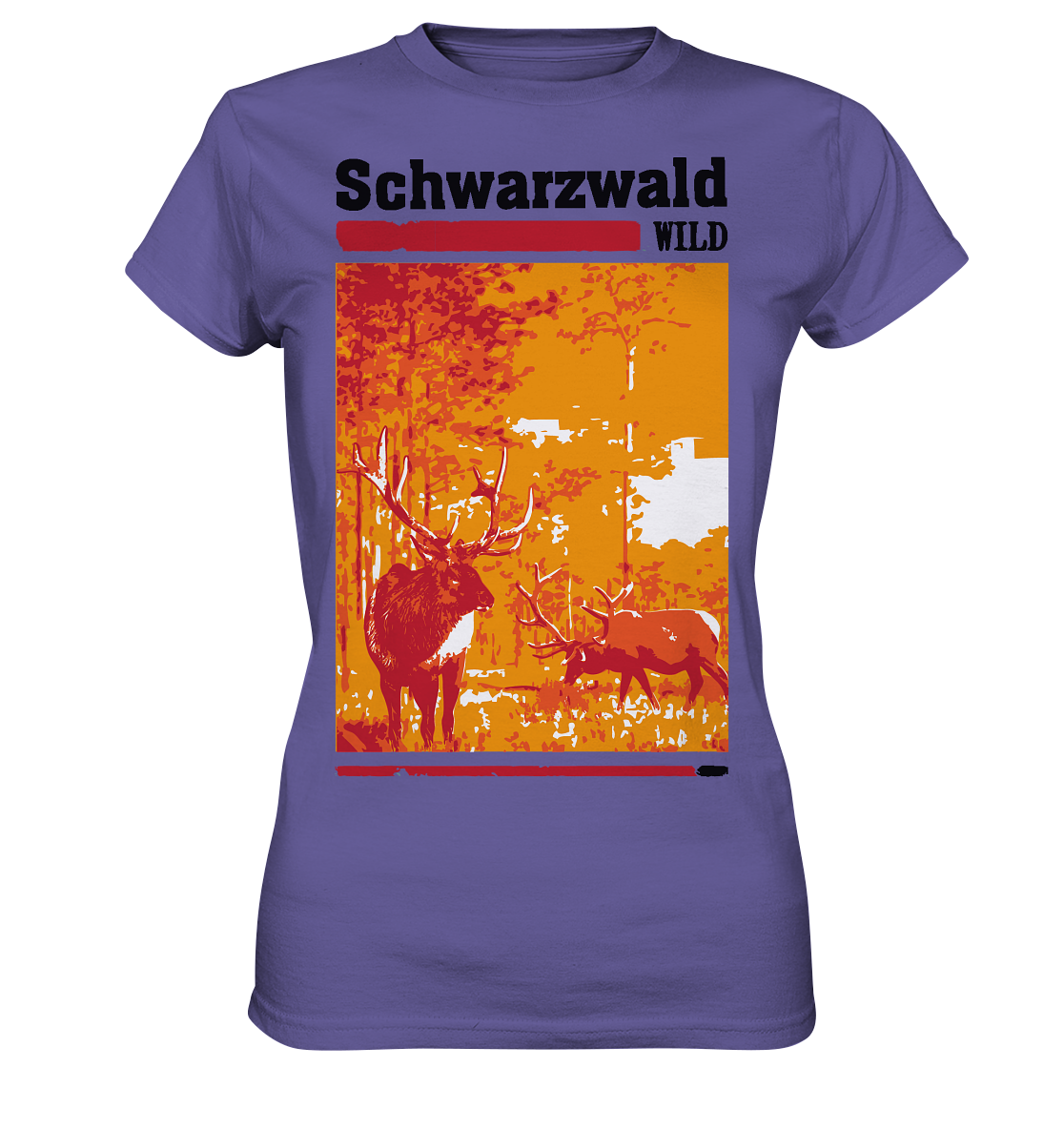 Schwarzwald Wild Hirsch | Damen Premium T-Shirt