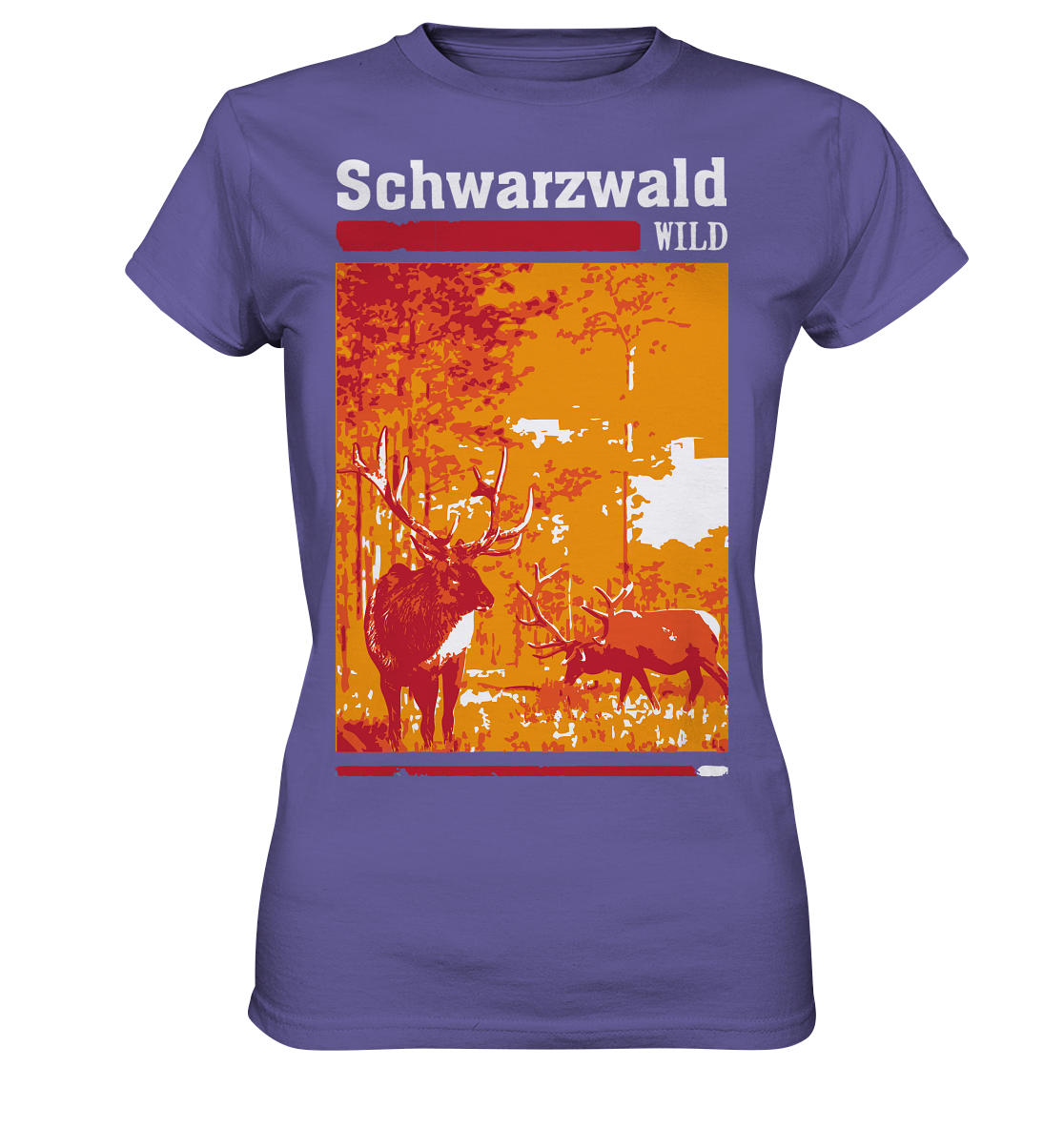 Schwarzwald Wild Hirsch | Damen Premium T-Shirt
