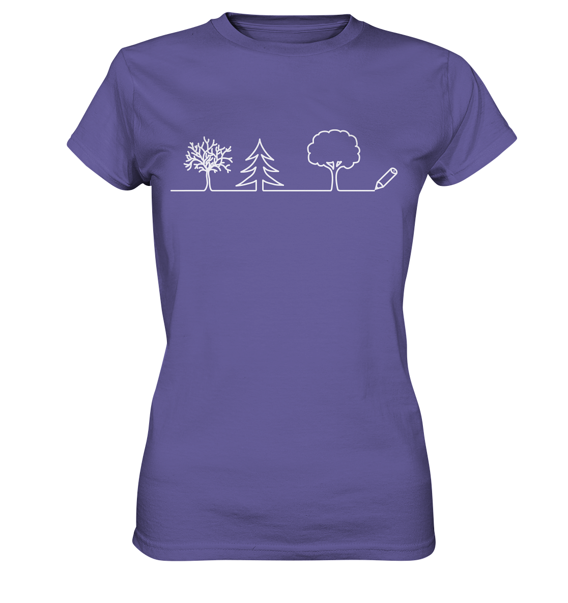 Bäume zeichnen | Damen Premium T-Shirt