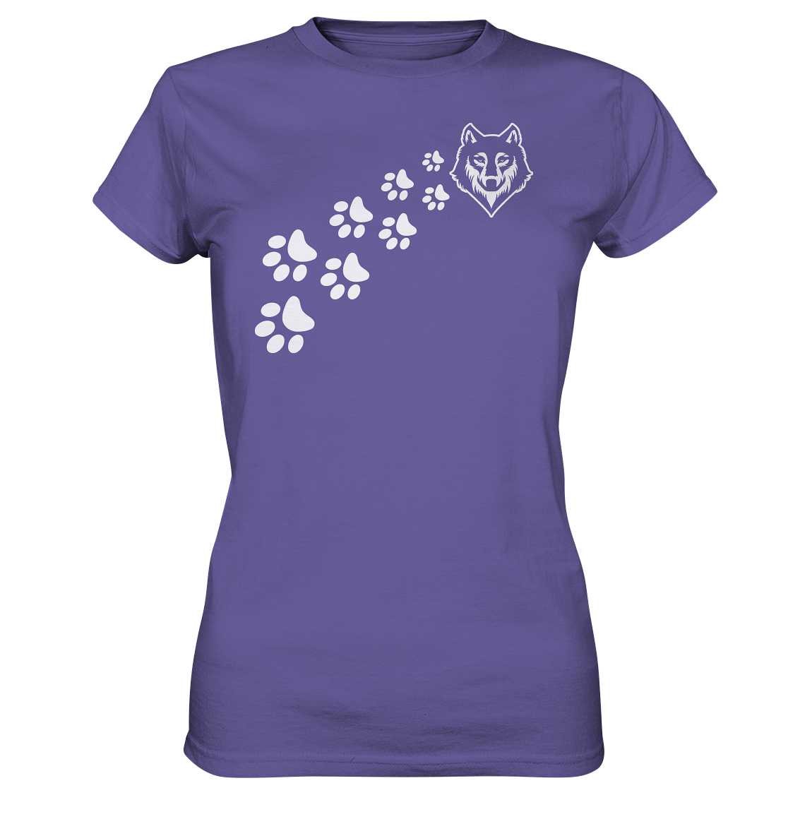 Pfotenspur Wolf | Damen Premium T-Shirt - Ladies Premium Shirt