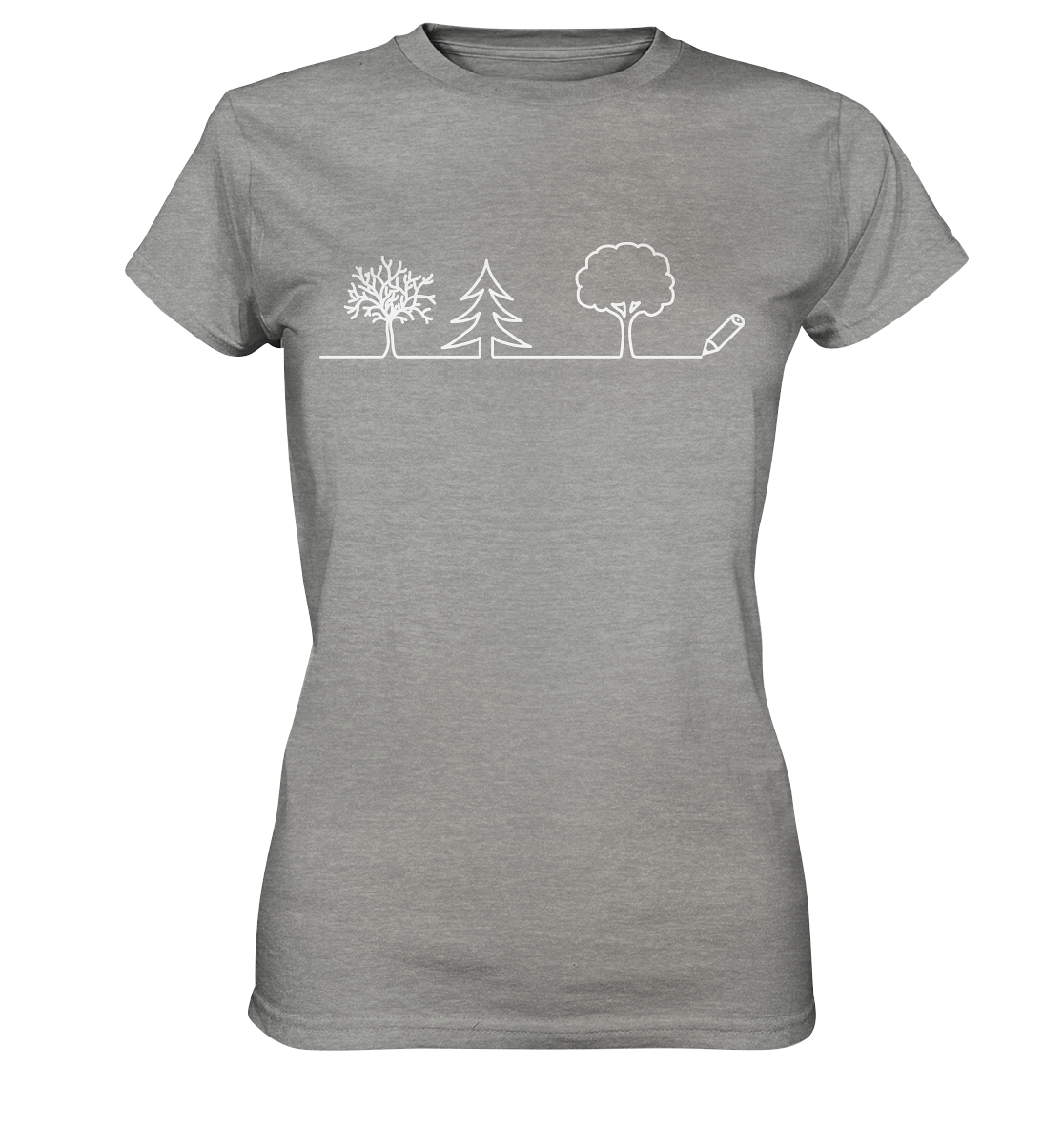Bäume zeichnen | Damen Premium T-Shirt