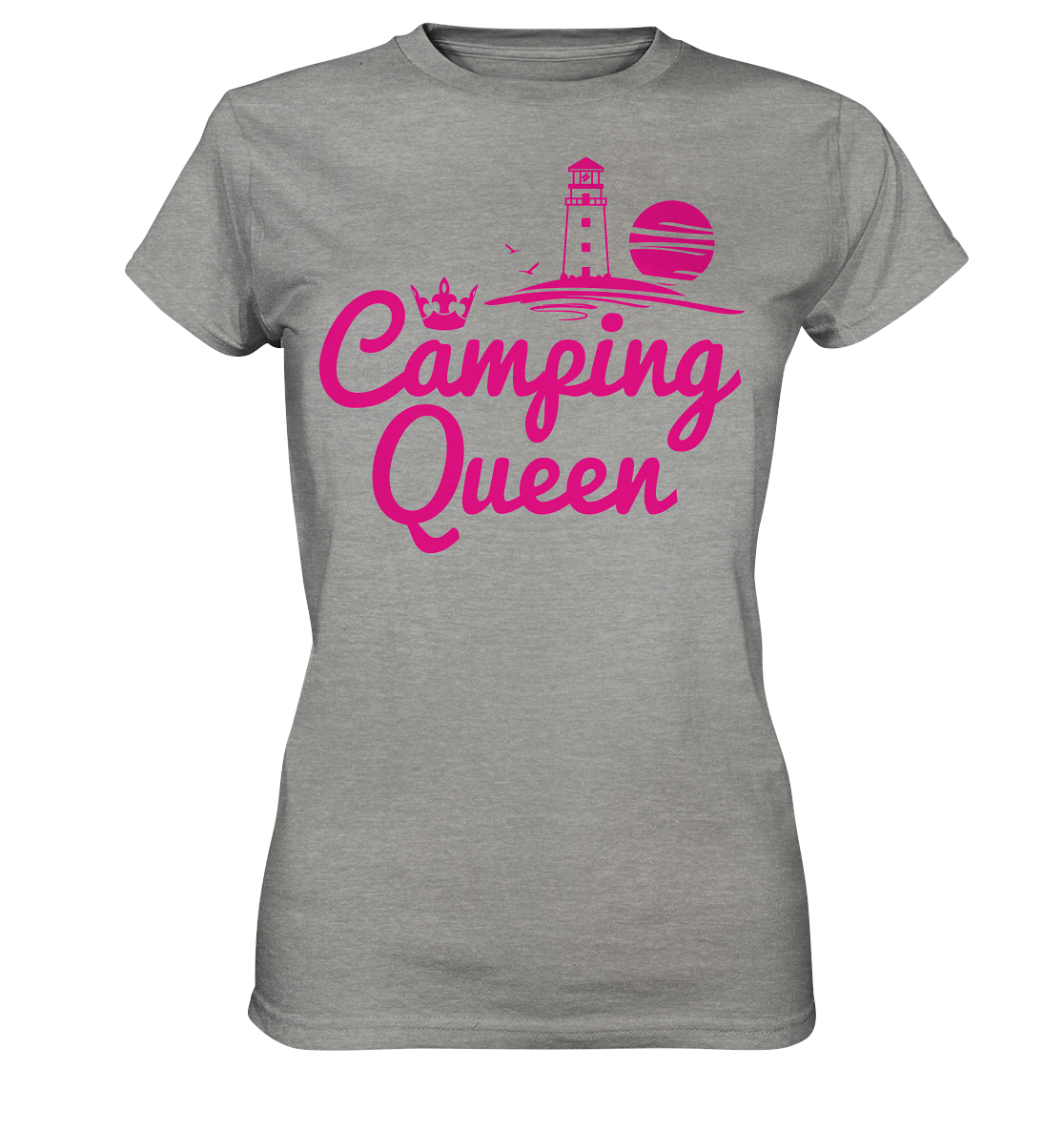 Camping Queen Leuchtturm | Organic Damen T-Shirt