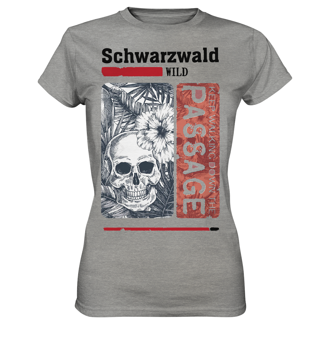 Schwarzwald Wild Passage Skull | Damen Premium T-Shirt
