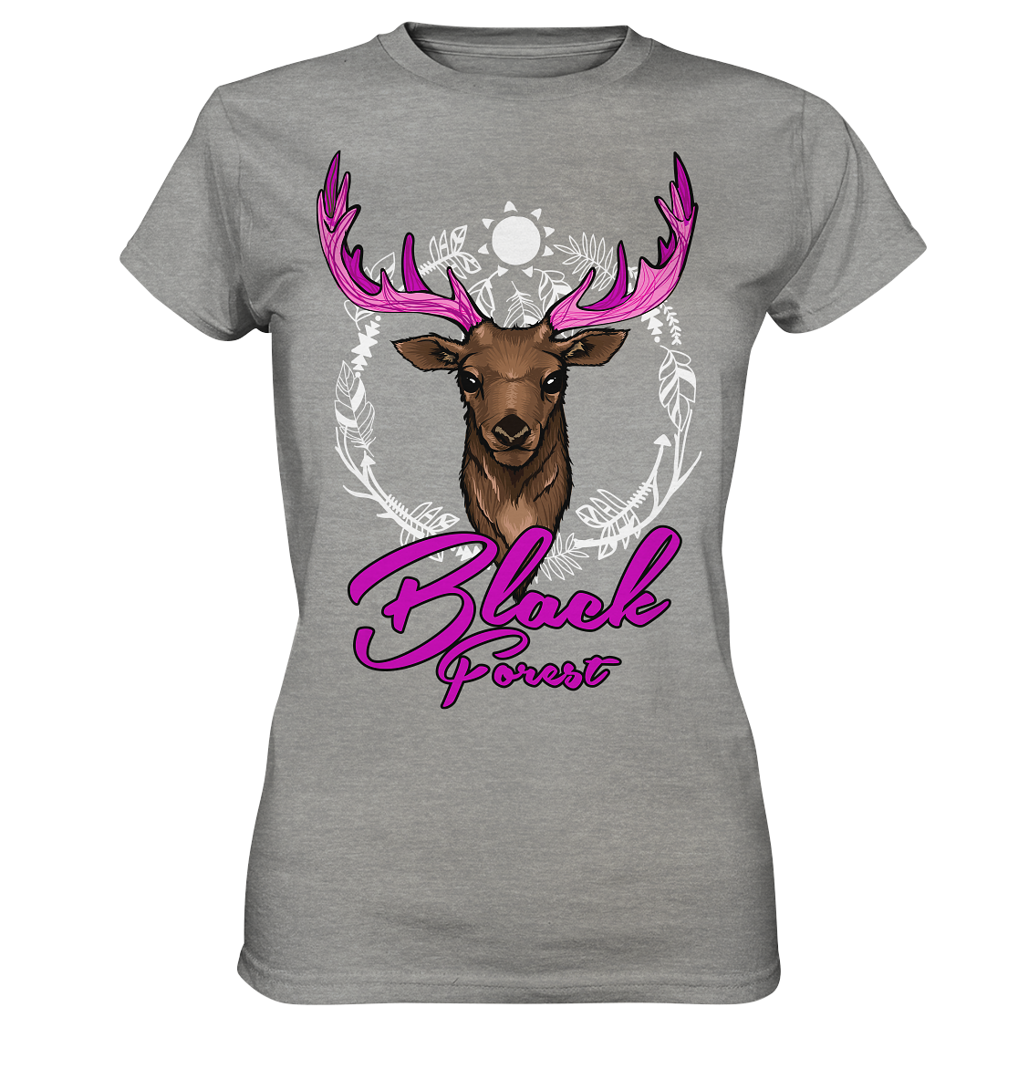 Black Forest Hirsch | Organic Damenshirt