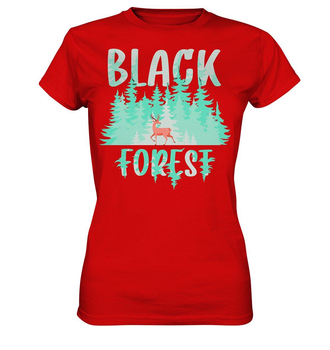 Black In The Forest | Damen Premium T-Shirt