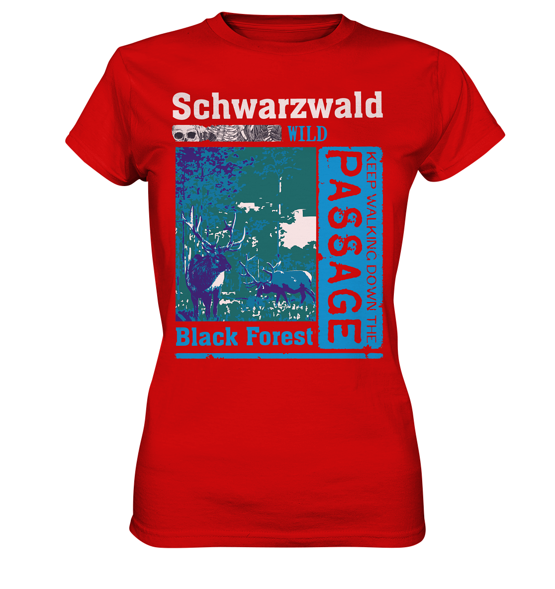 Schwarzwald Wild Passage | Damen Premium T-Shirt