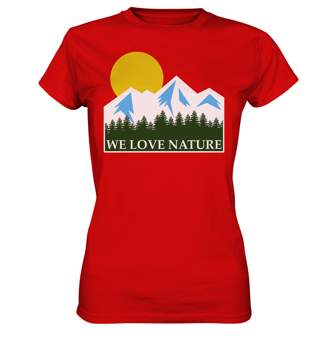 We Love Nature | Damen Premium T-Shirt