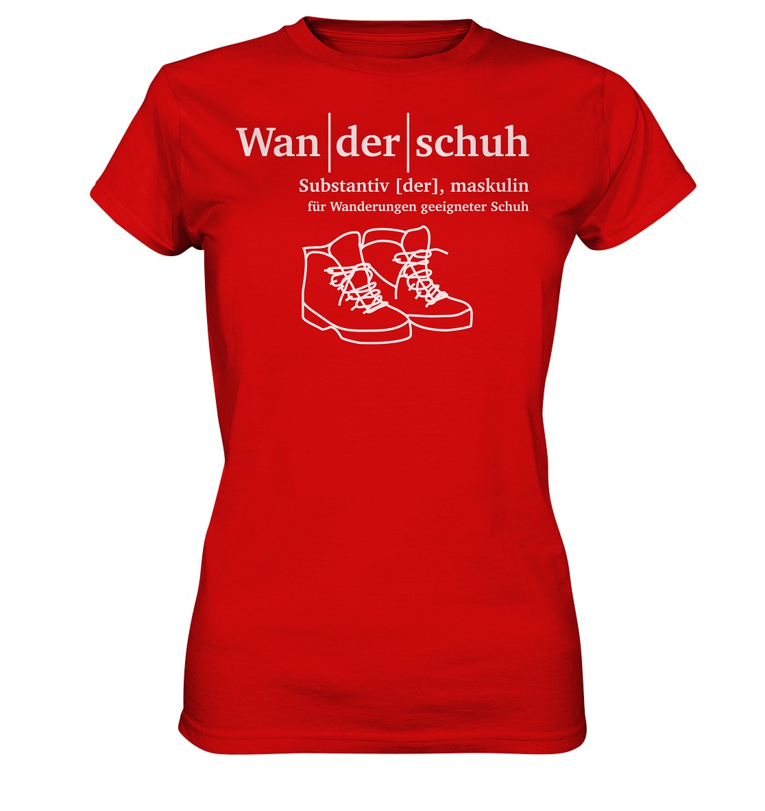Wanderschuh | Damen Premium T-Shirt