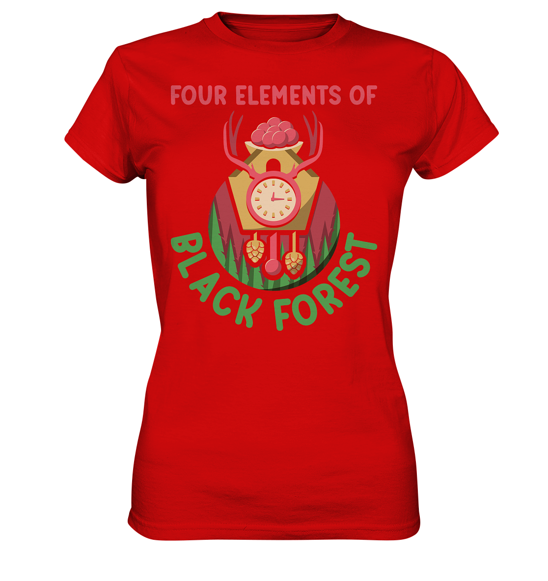 Four Elements Of Black Forest | Damen Premium T-Shirt