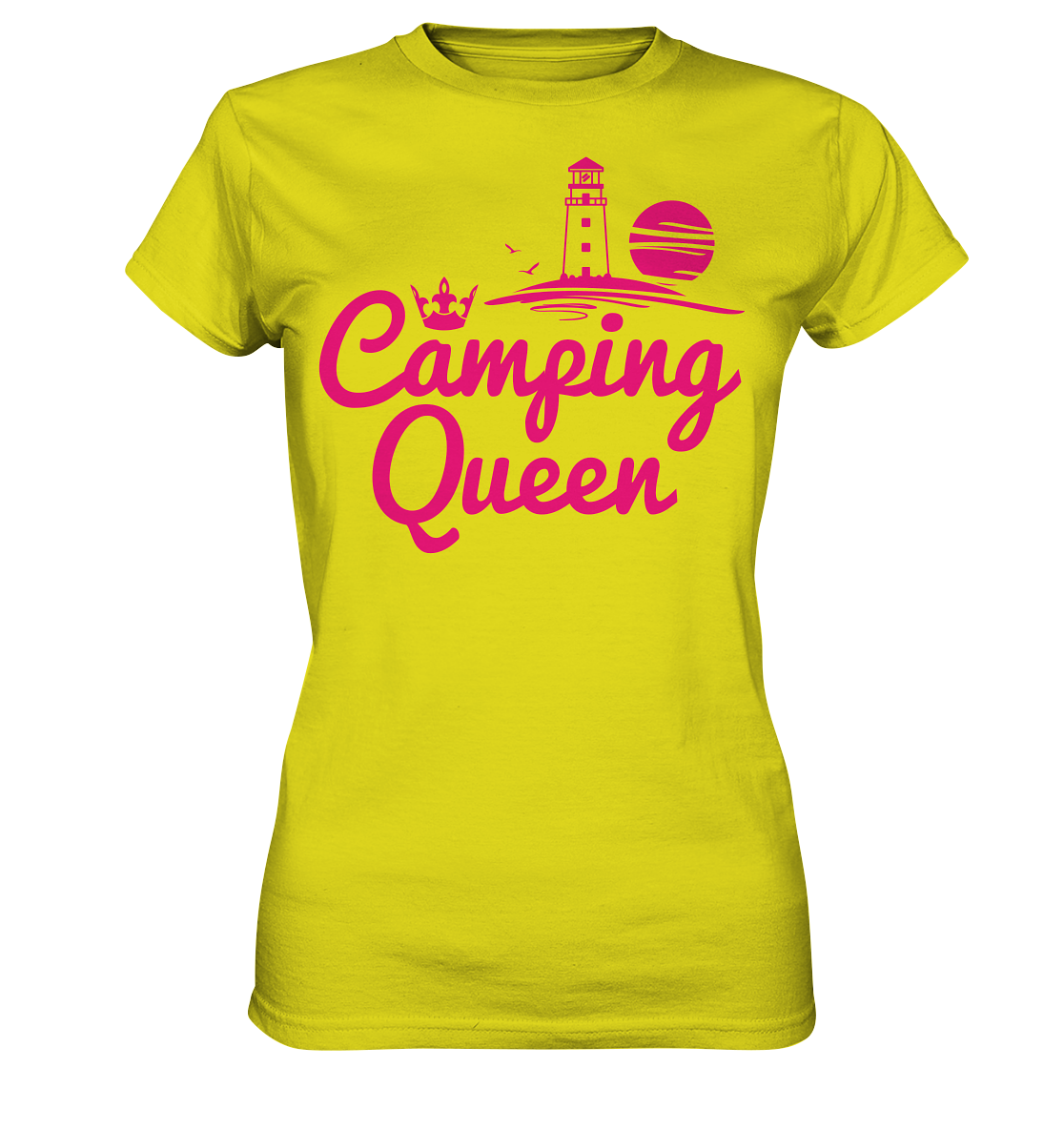 Camping Queen Leuchtturm | Organic Damen T-Shirt