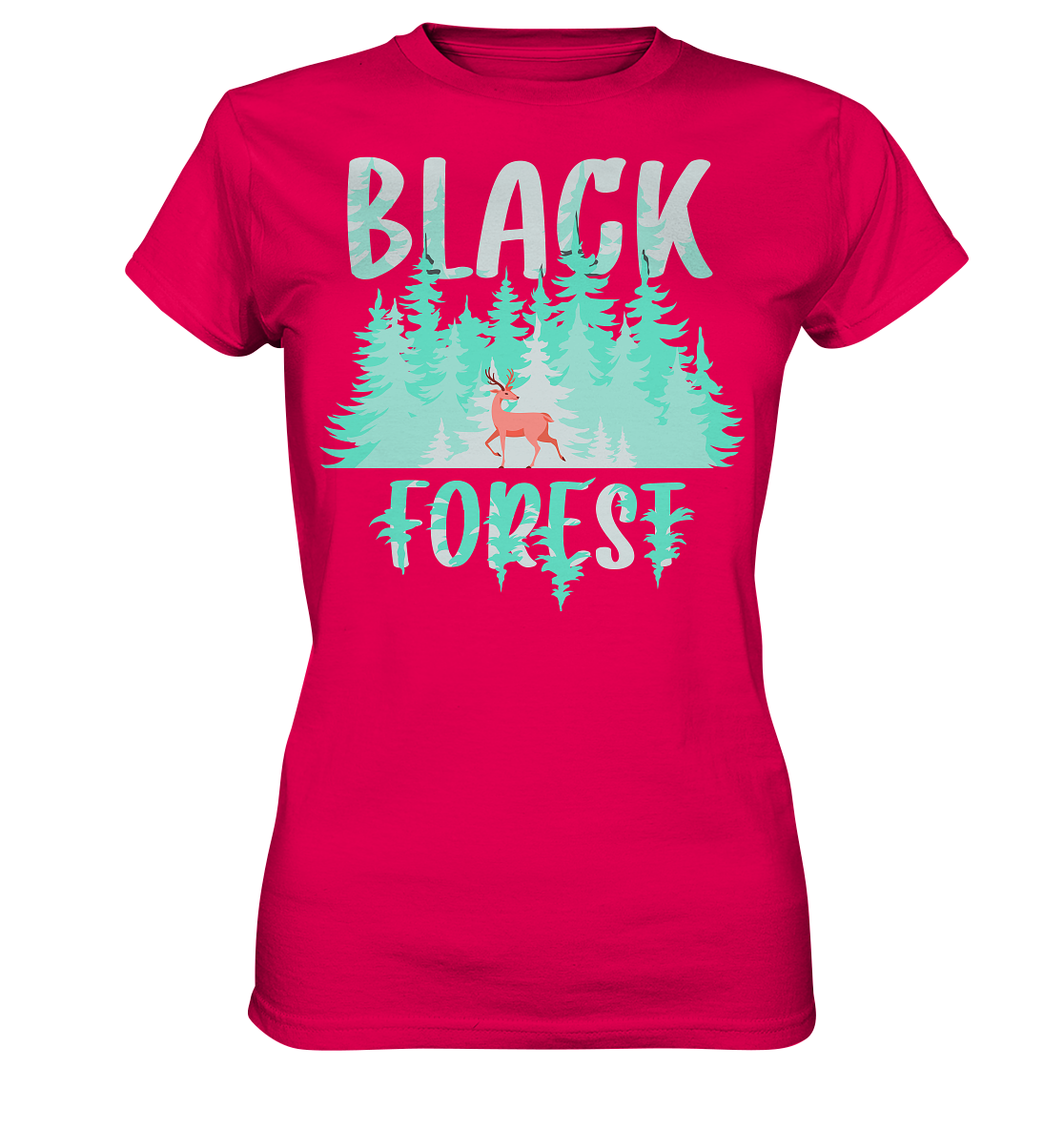 Black In The Forest | Damen Premium T-Shirt