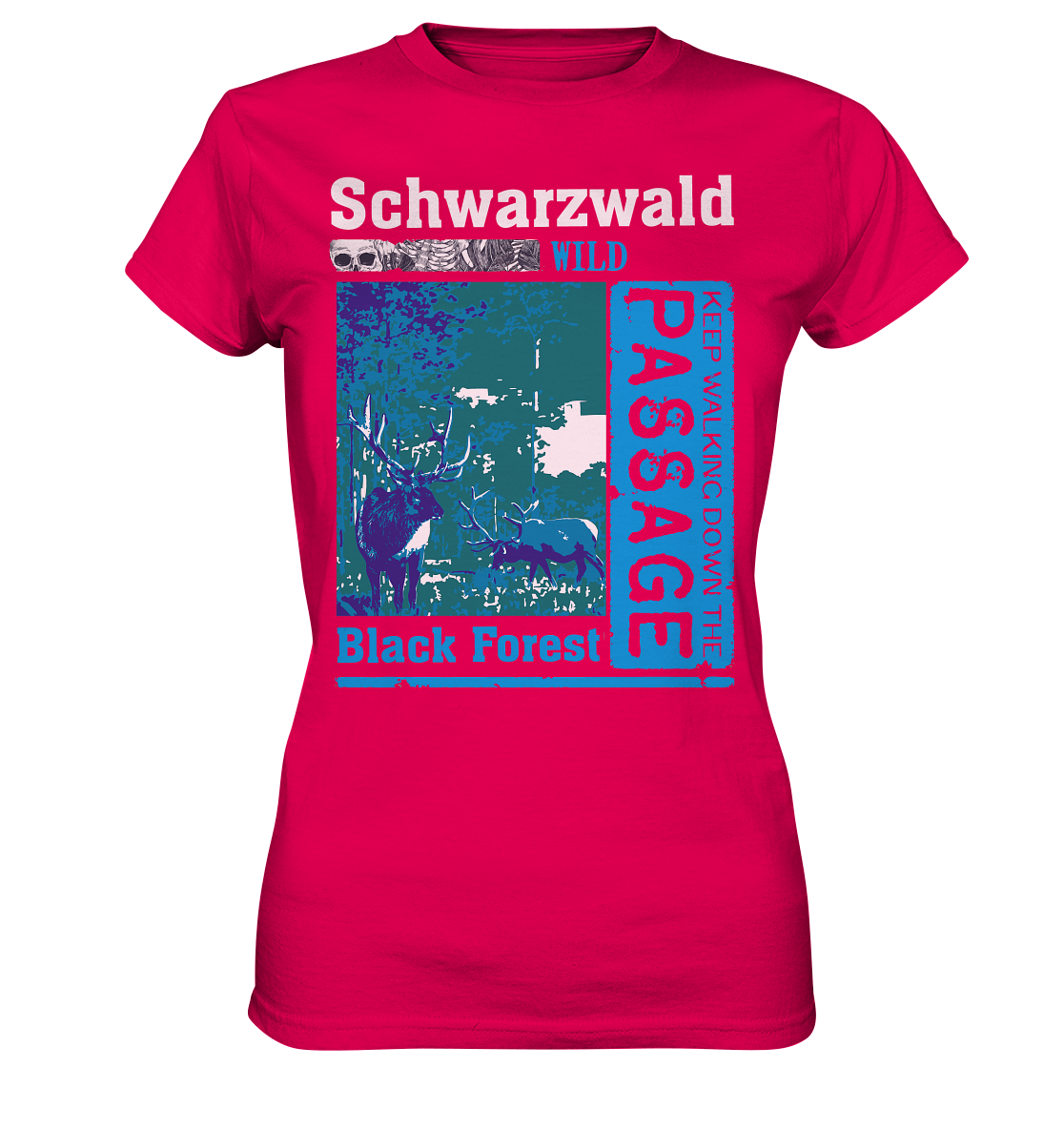 Schwarzwald Wild Passage | Damen Premium T-Shirt