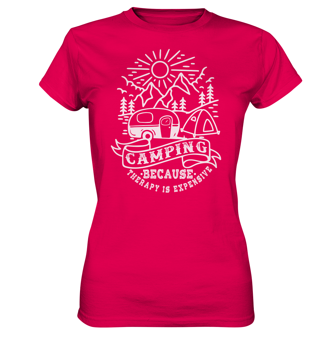 Camping Therapy | Organic Damen T-Shirt