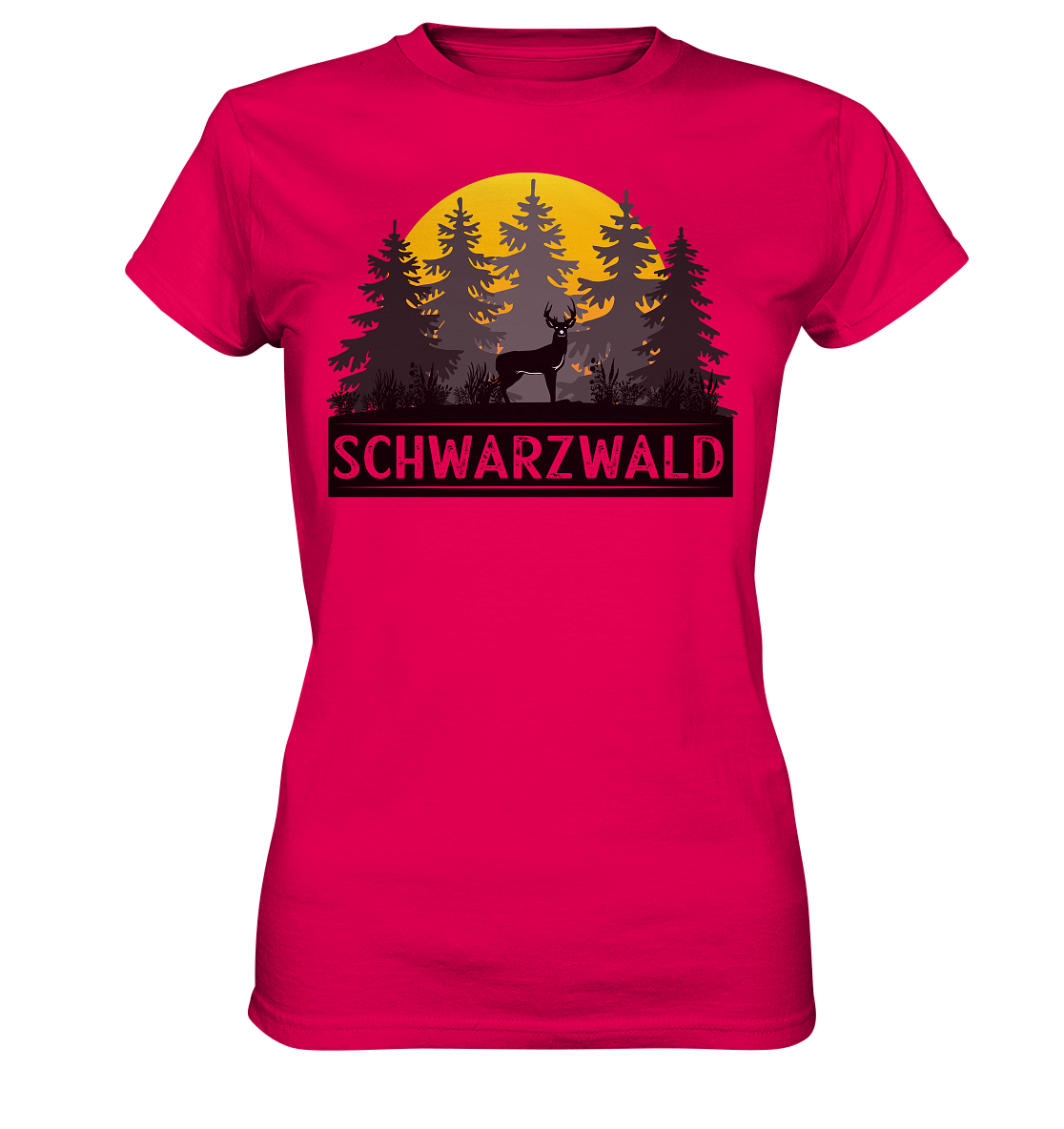 Schwarzwald Sonnenuntergang | Damen Premium T-Shirt