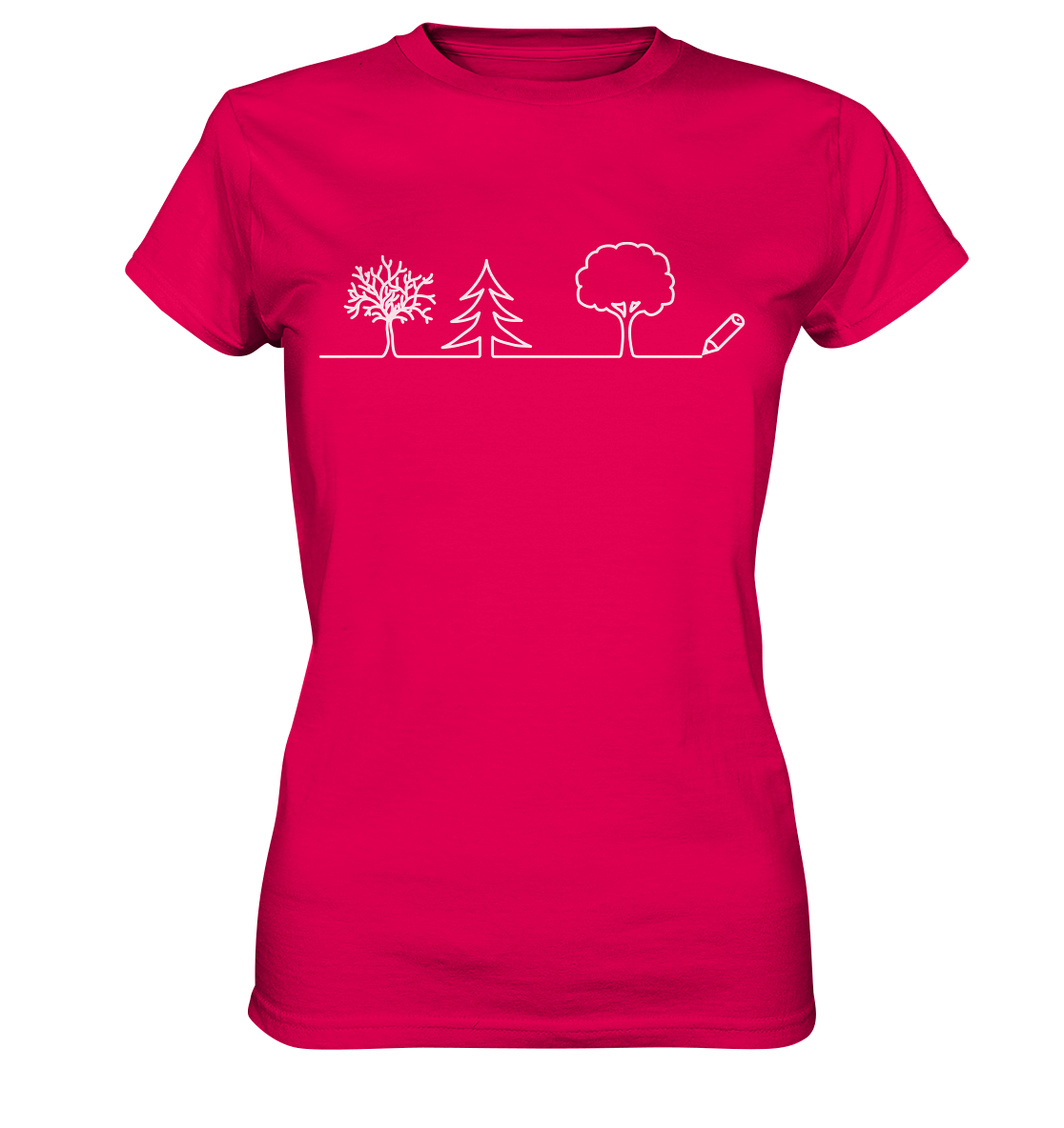 Bäume zeichnen | Damen Premium T-Shirt