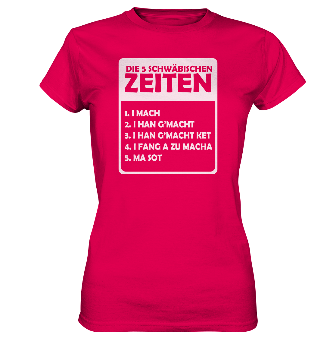 Die 5 Schwäbischen Zeiten | Damen Premium T-Shirt