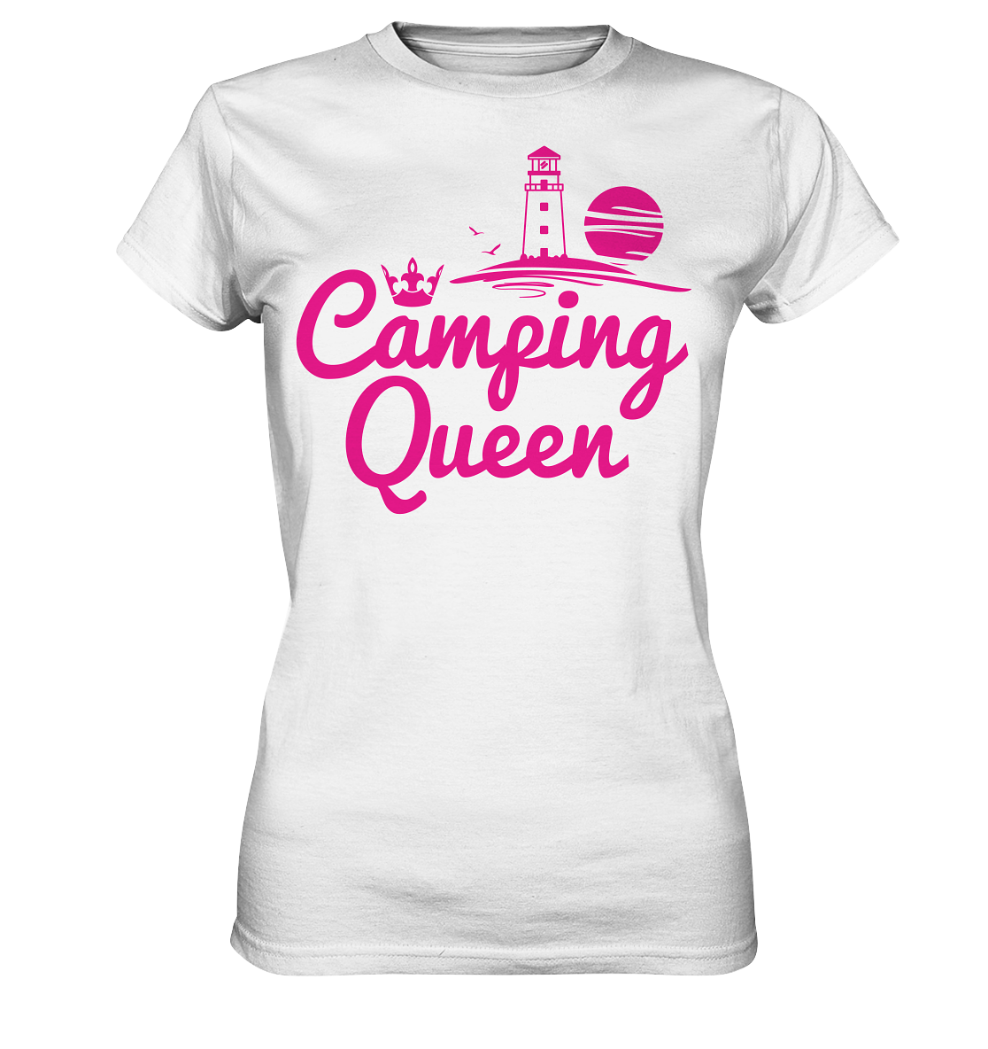 Camping Queen Leuchtturm | Organic Damen T-Shirt