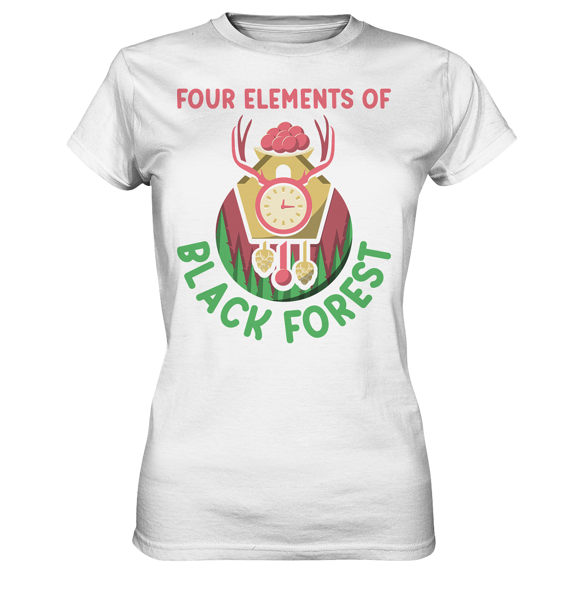 Four Elements Of Black Forest | Damen Premium T-Shirt