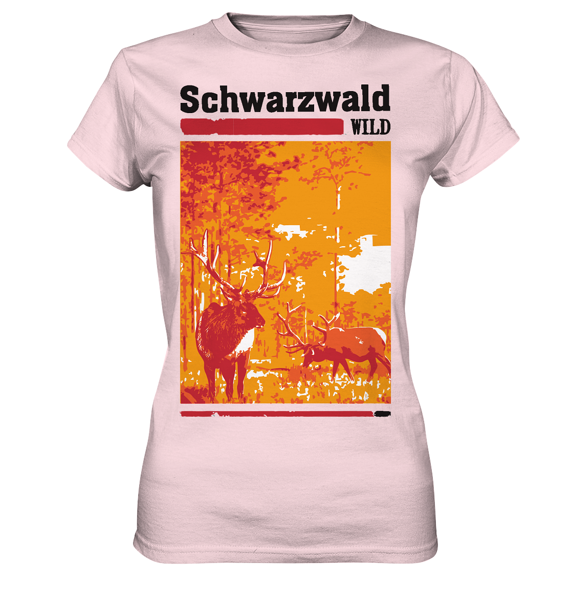 Schwarzwald Wild Hirsch | Damen Premium T-Shirt