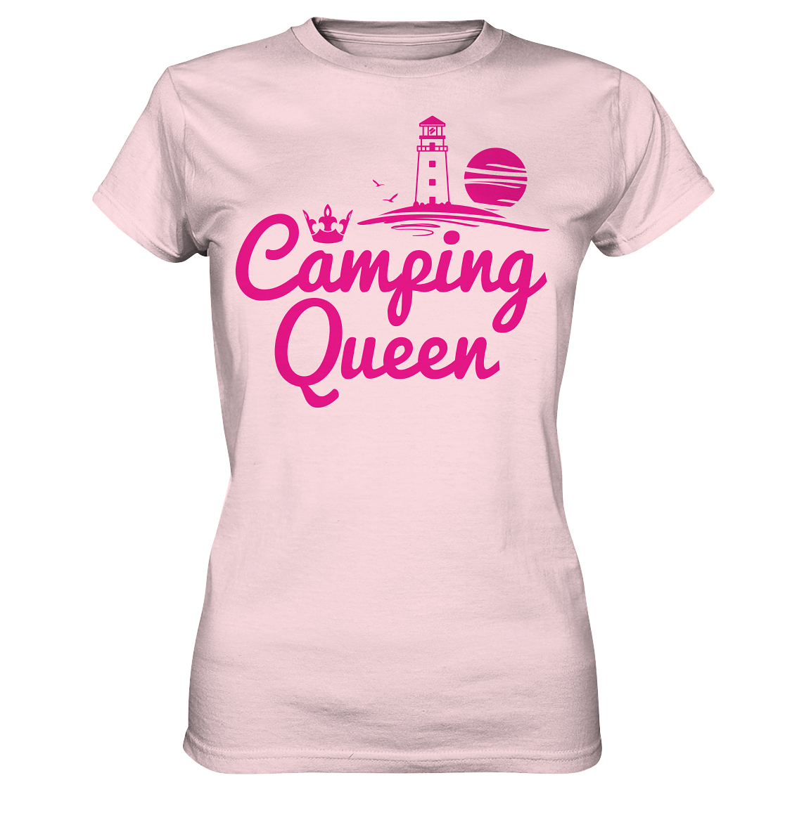 Camping Queen Leuchtturm | Organic Damen T-Shirt