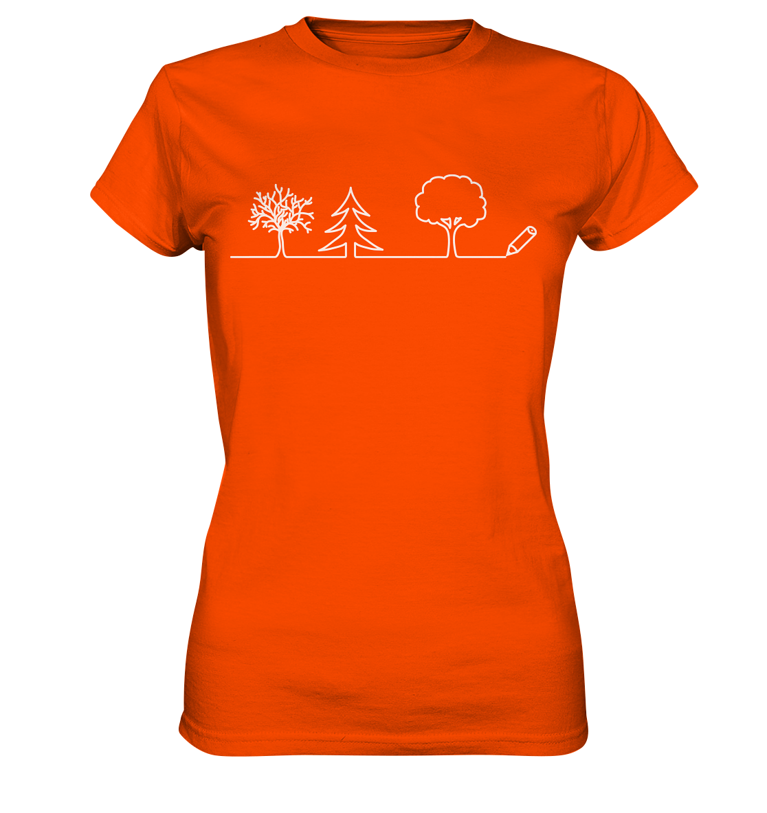 Bäume zeichnen | Damen Premium T-Shirt