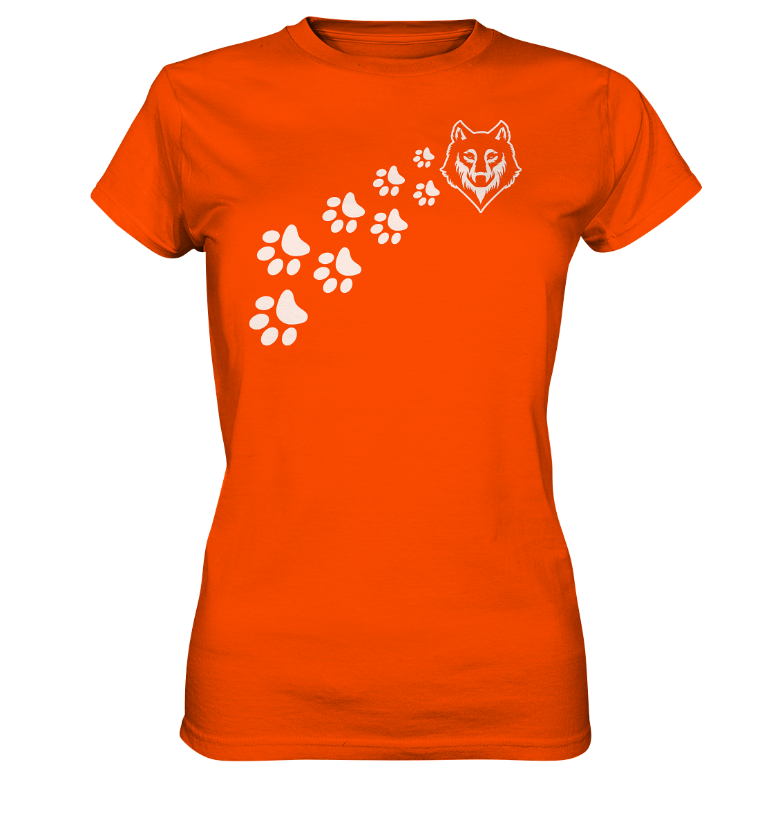 Pfotenspur Wolf | Damen Premium T-Shirt - Ladies Premium Shirt
