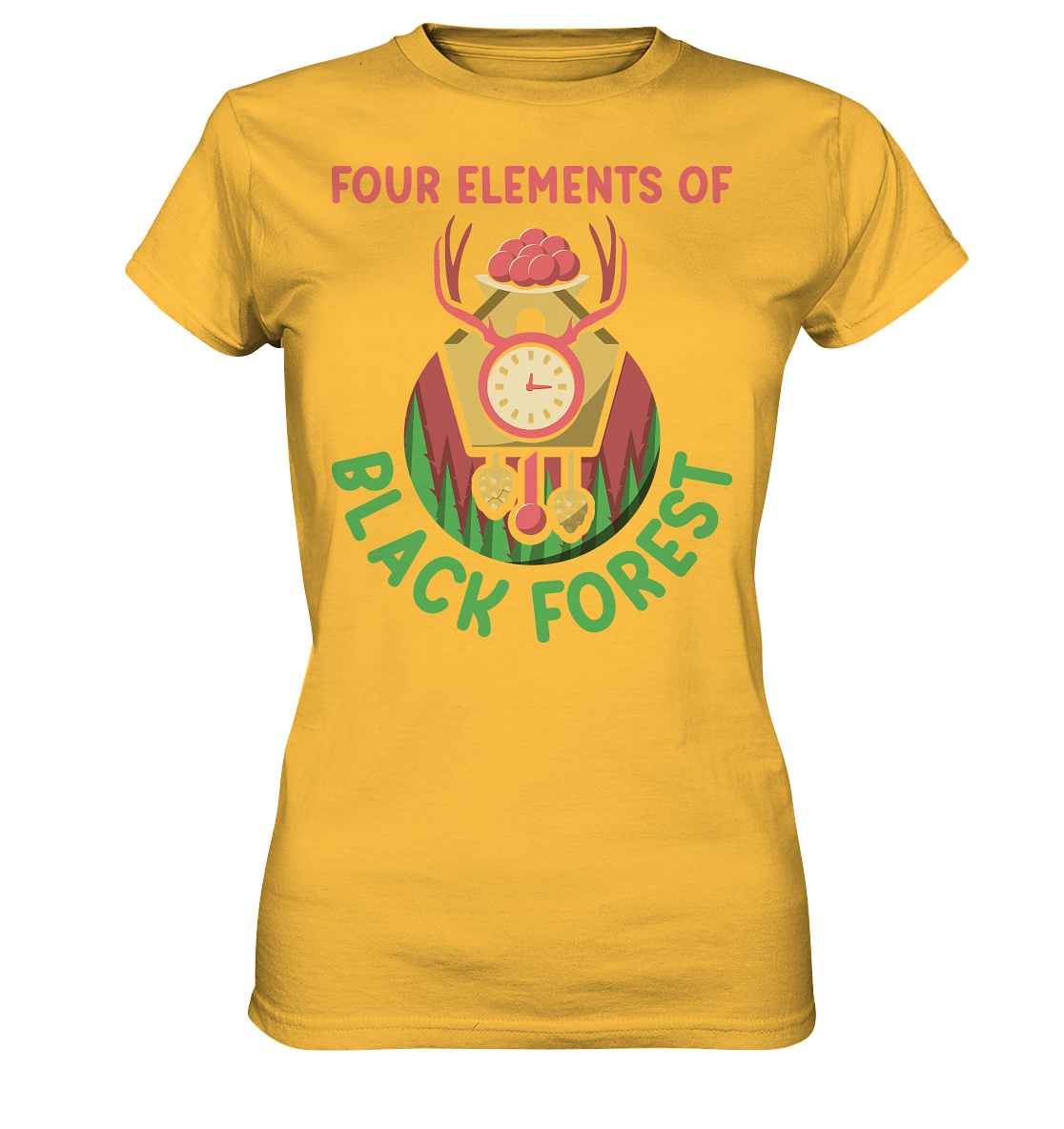 Four Elements Of Black Forest | Damen Premium T-Shirt