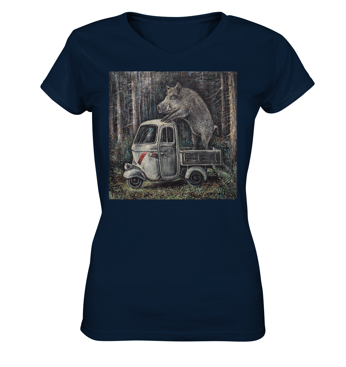 Apecinghiale | Damen V-Neck Shirt